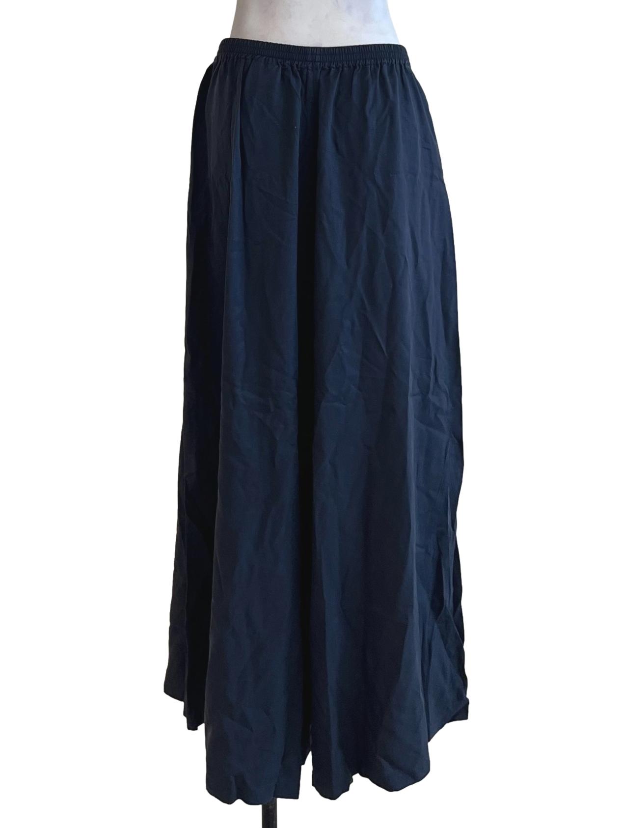 Navy Blue Plain Culottes
