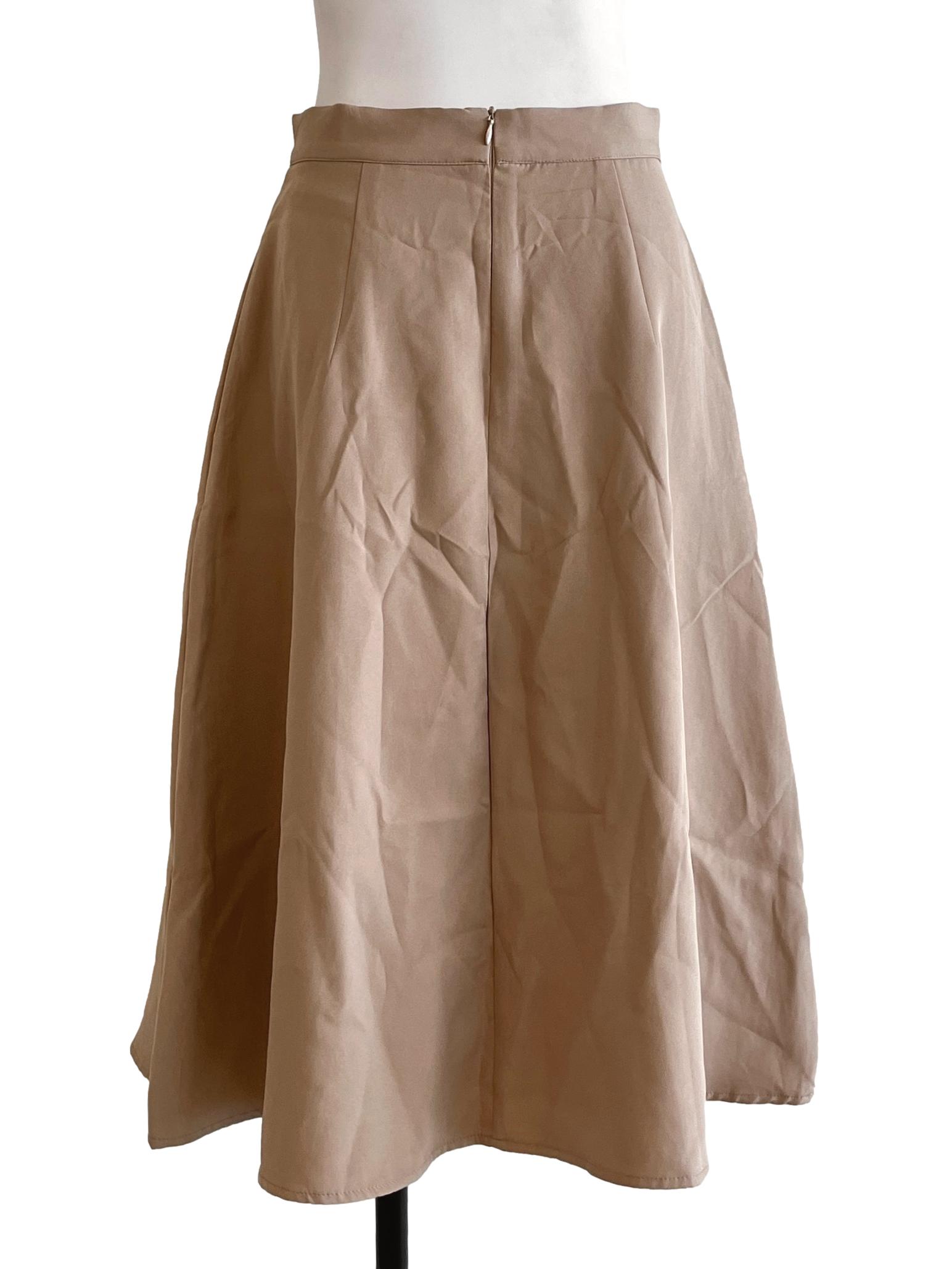 Flaxen Yellow Gore Skirt