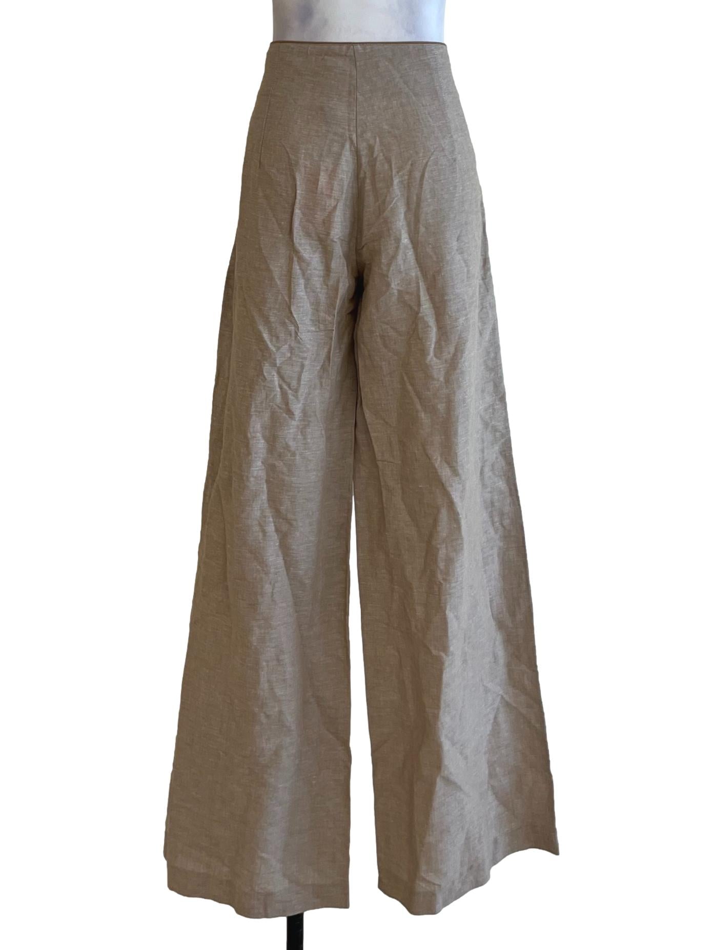 Tortilla Brown High-Waisted Formal Pants