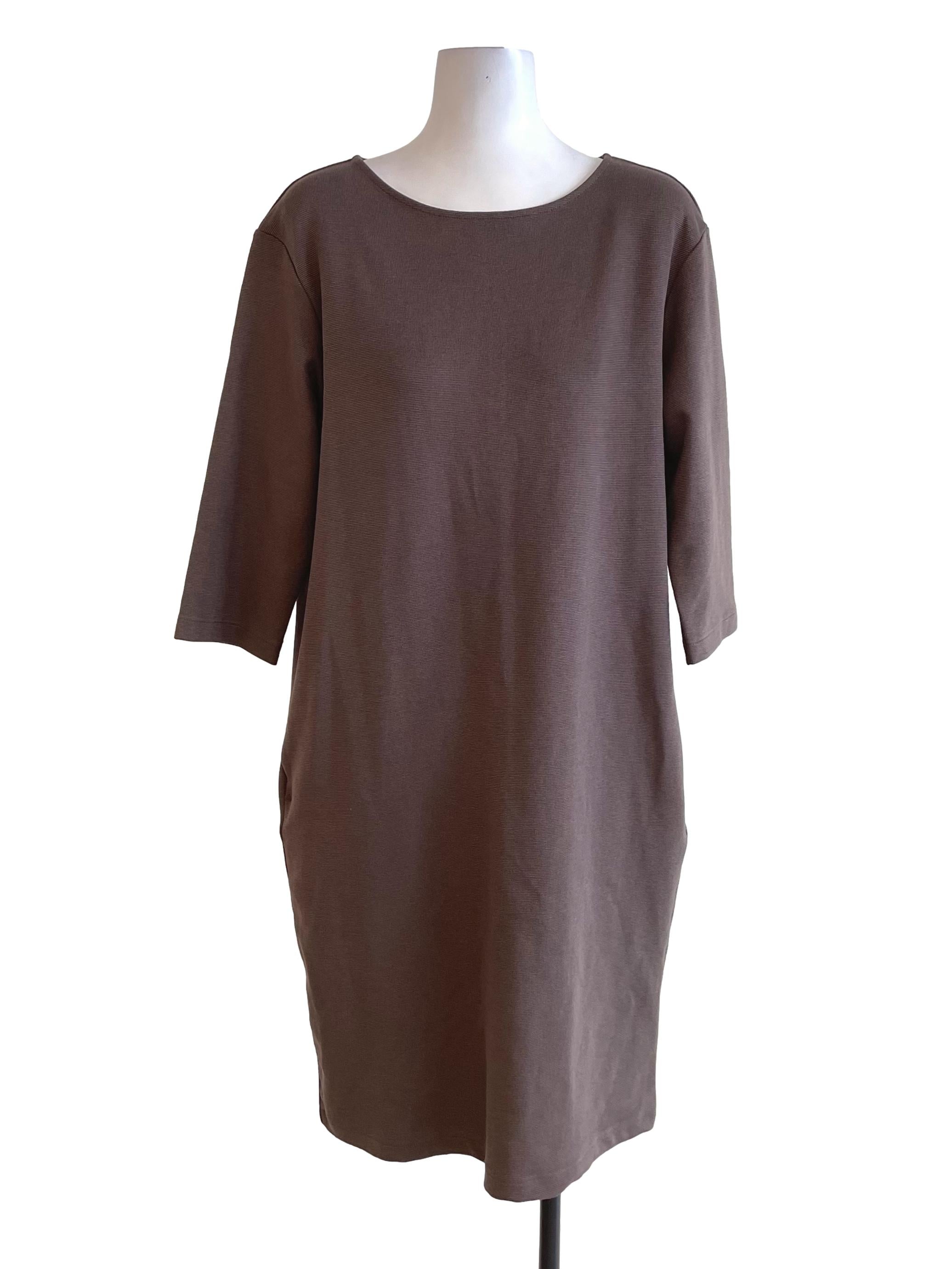 Wood Waffle Loose Dress