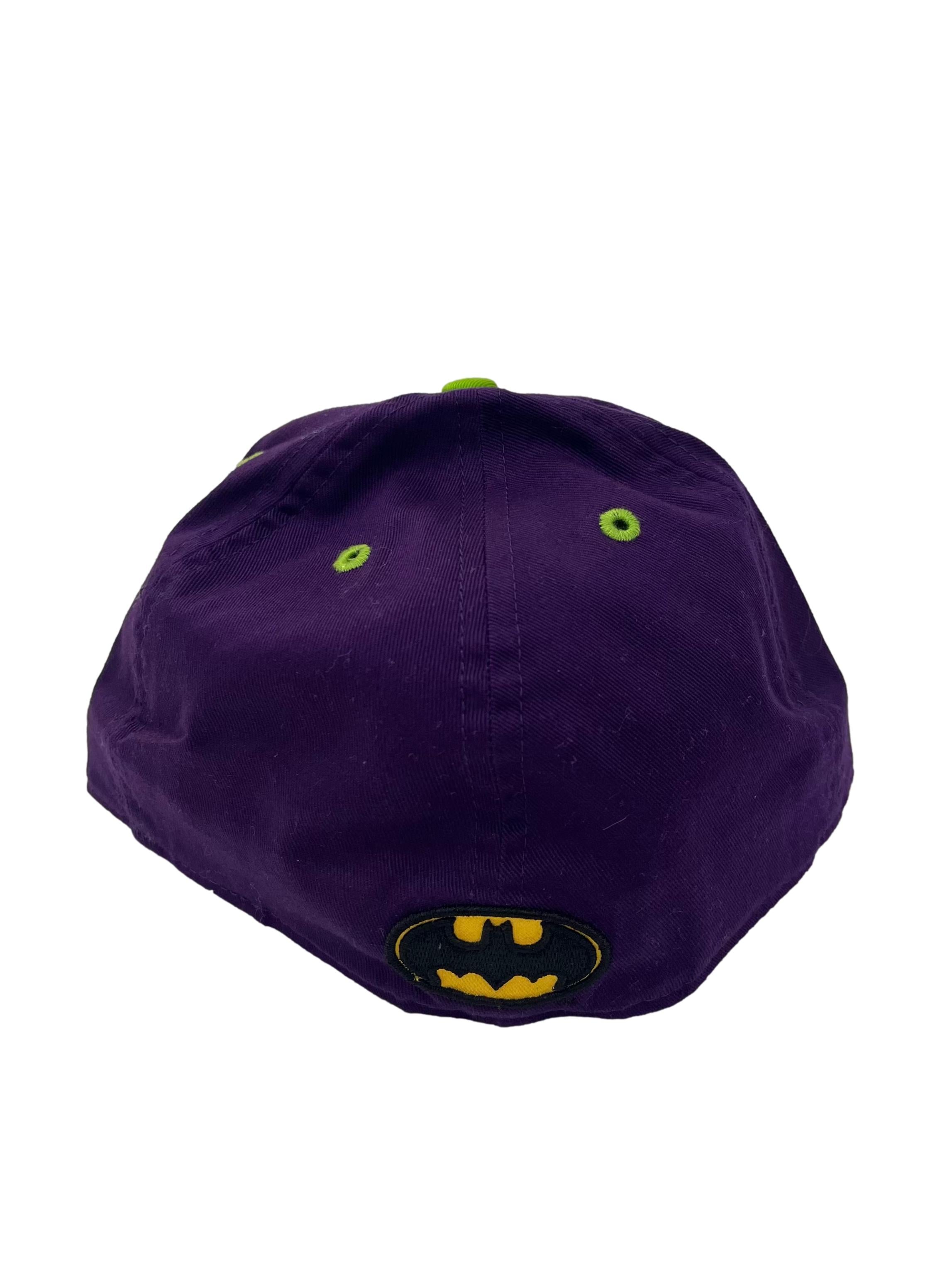 Purple And Neon Green Joker Embroidery Snapback Cap