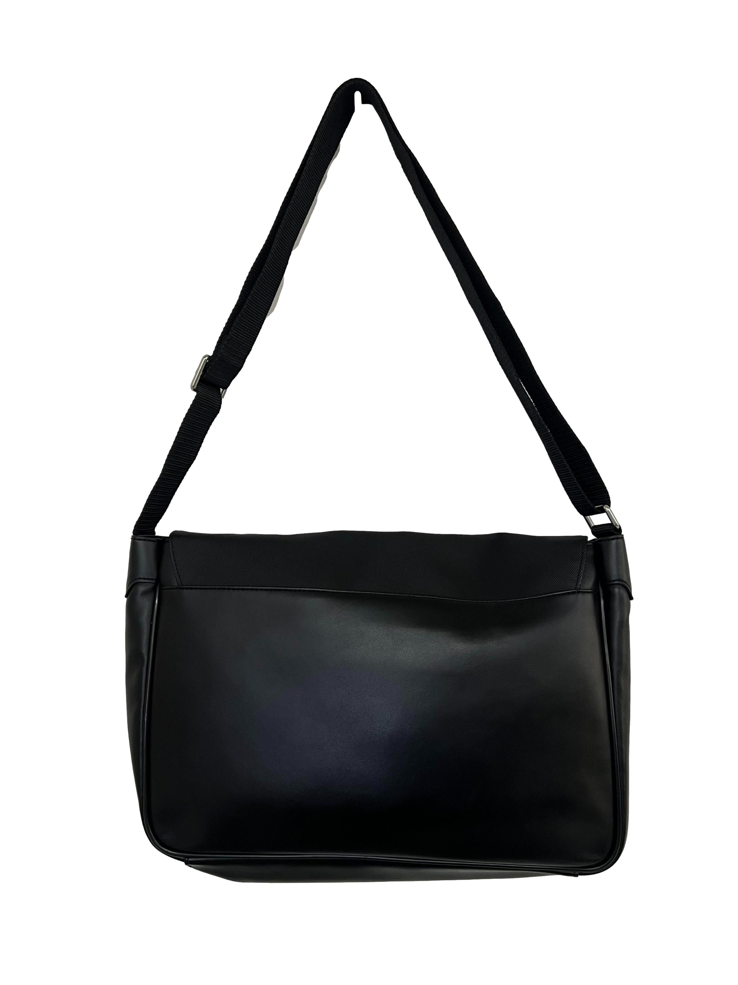 Black Messenger Crossbody Bag