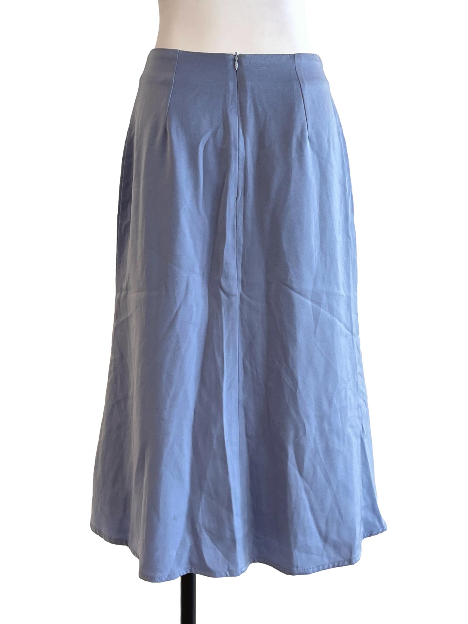 Sky Blue A Line Skirt