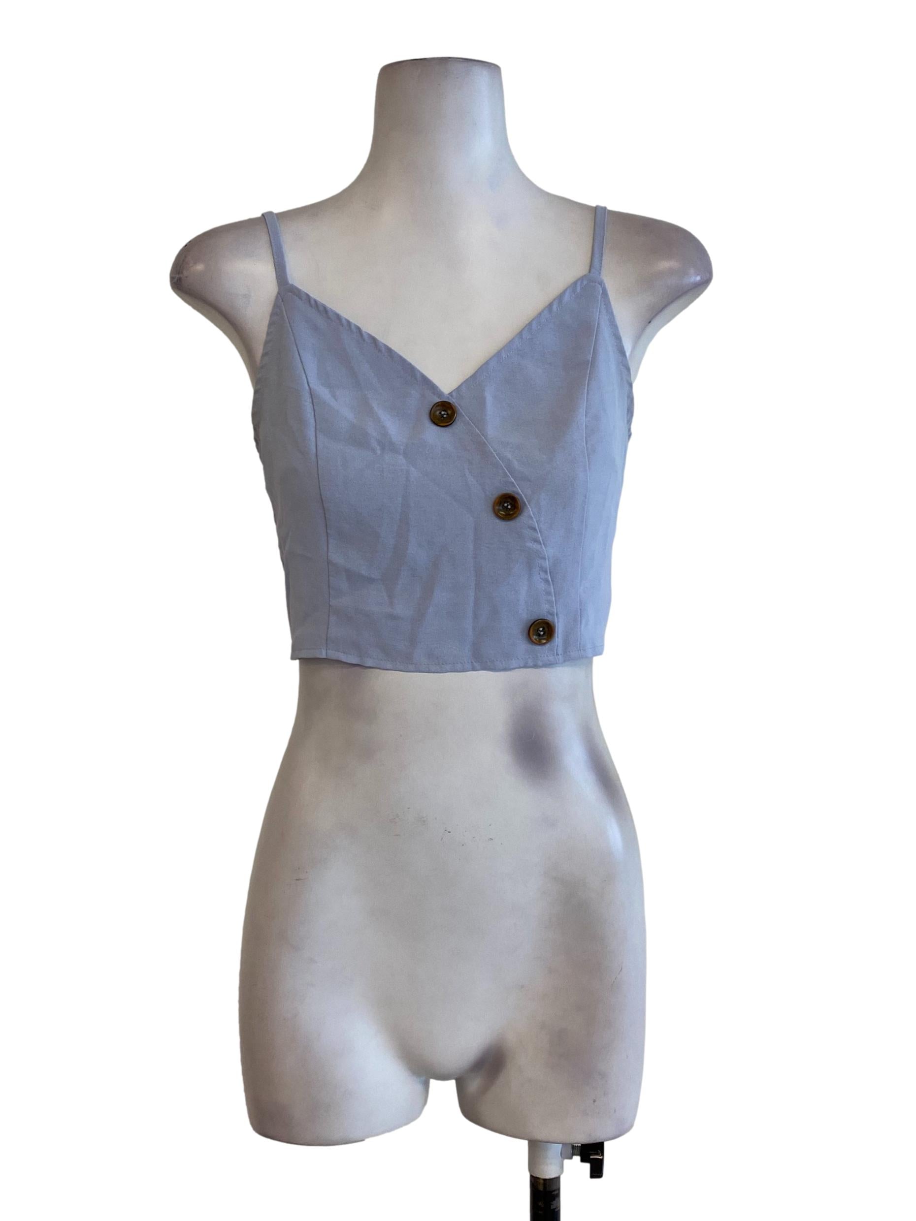 Blue Sweetheart Top