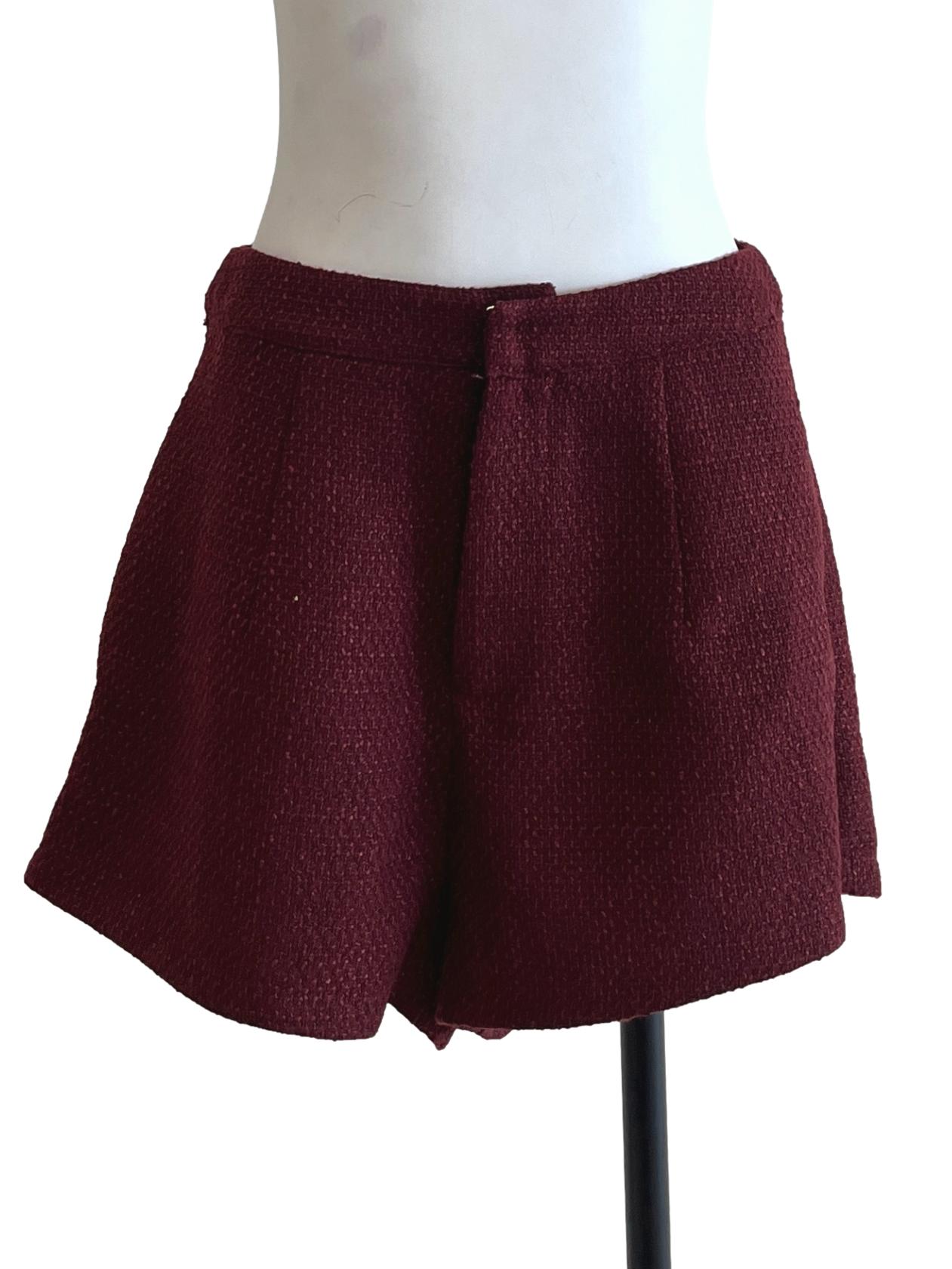 Burgundy Red Short Pants