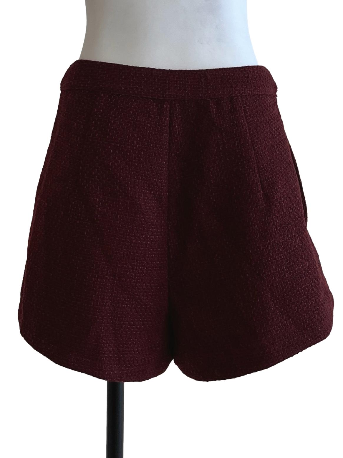 Burgundy Red Short Pants
