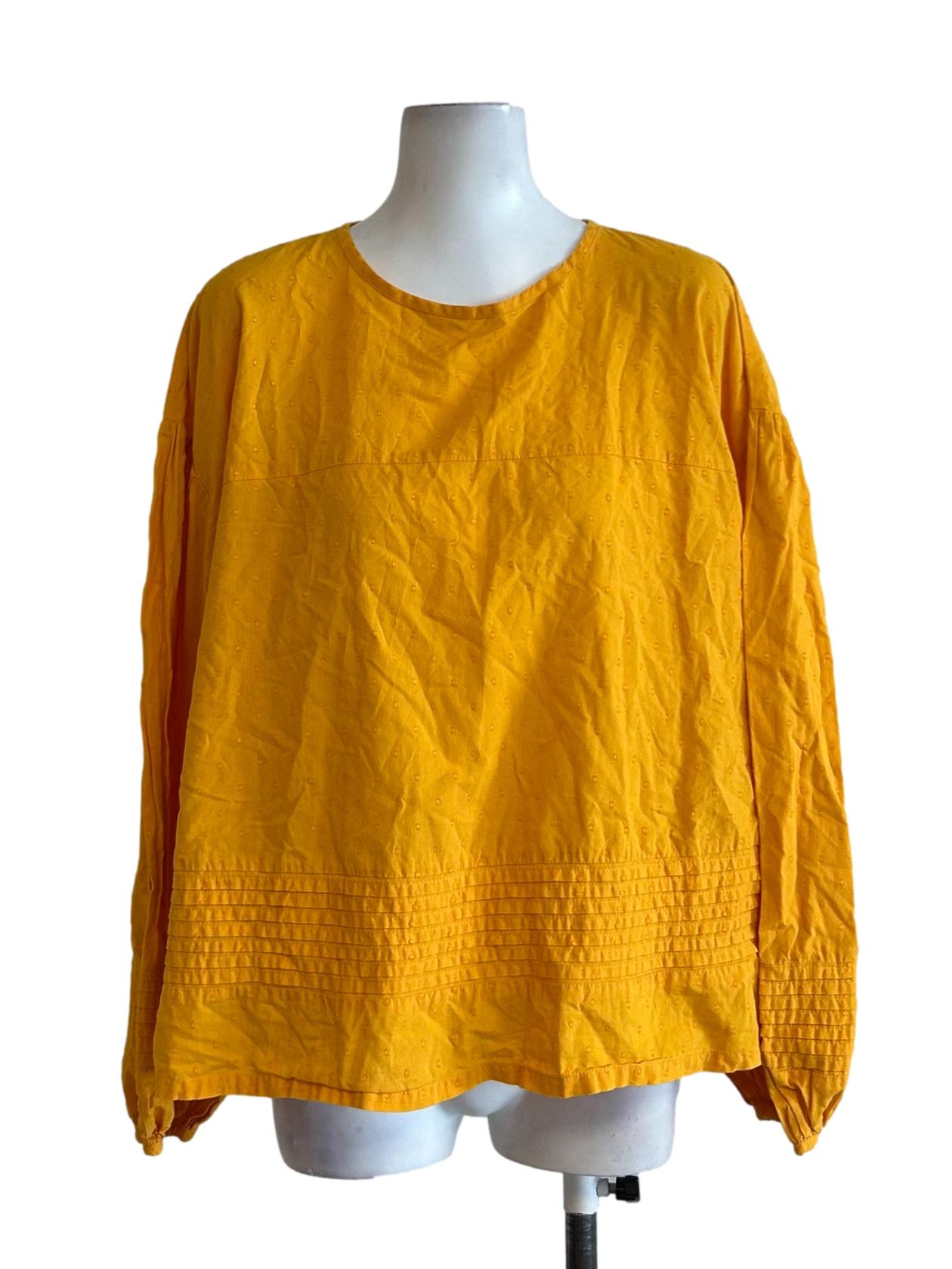 Strasbourg Blouse - Cotton Summer Blouse Fenugreek Yellow CSN