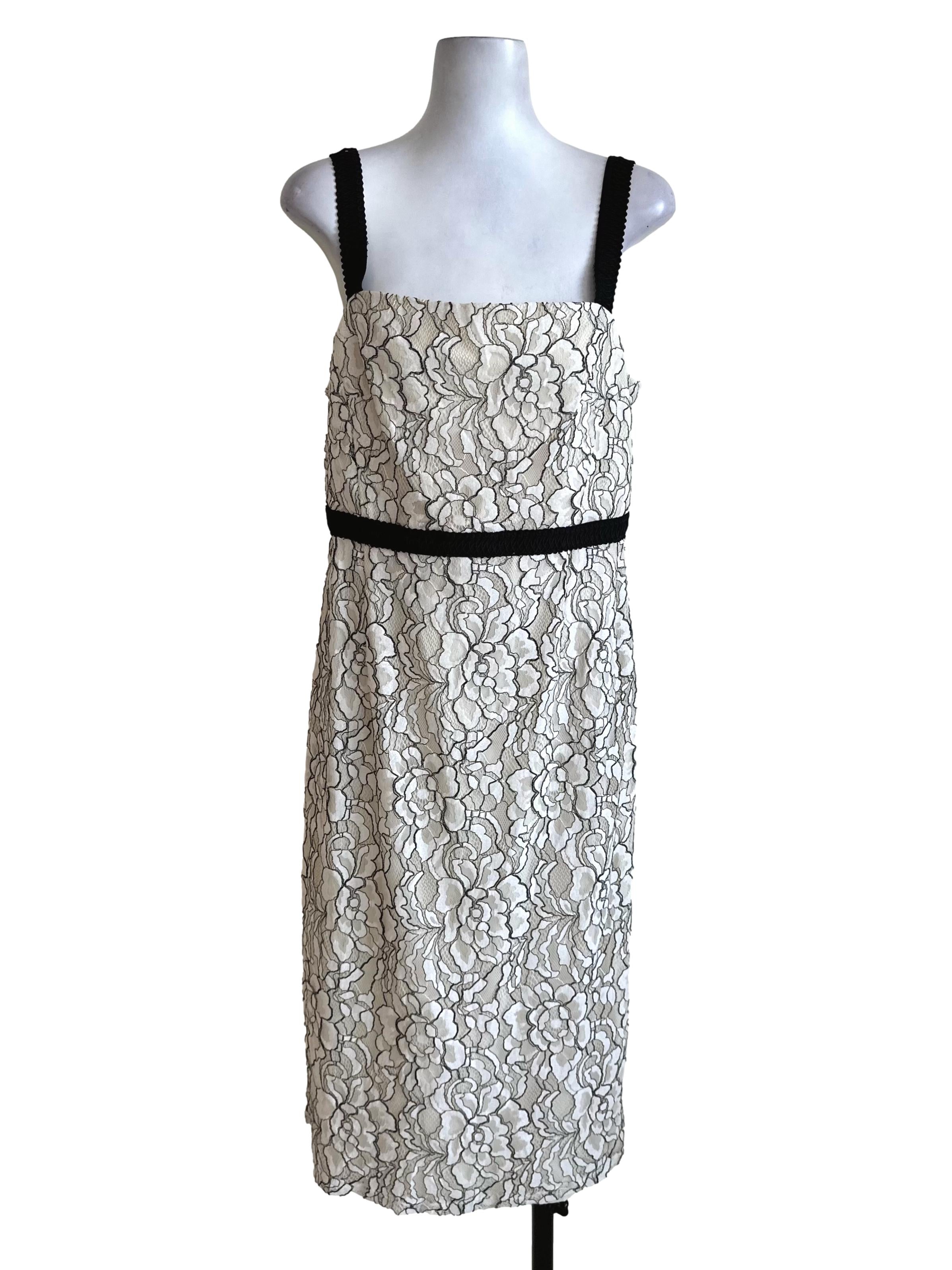 Pearl White Lace Floral Dress LB