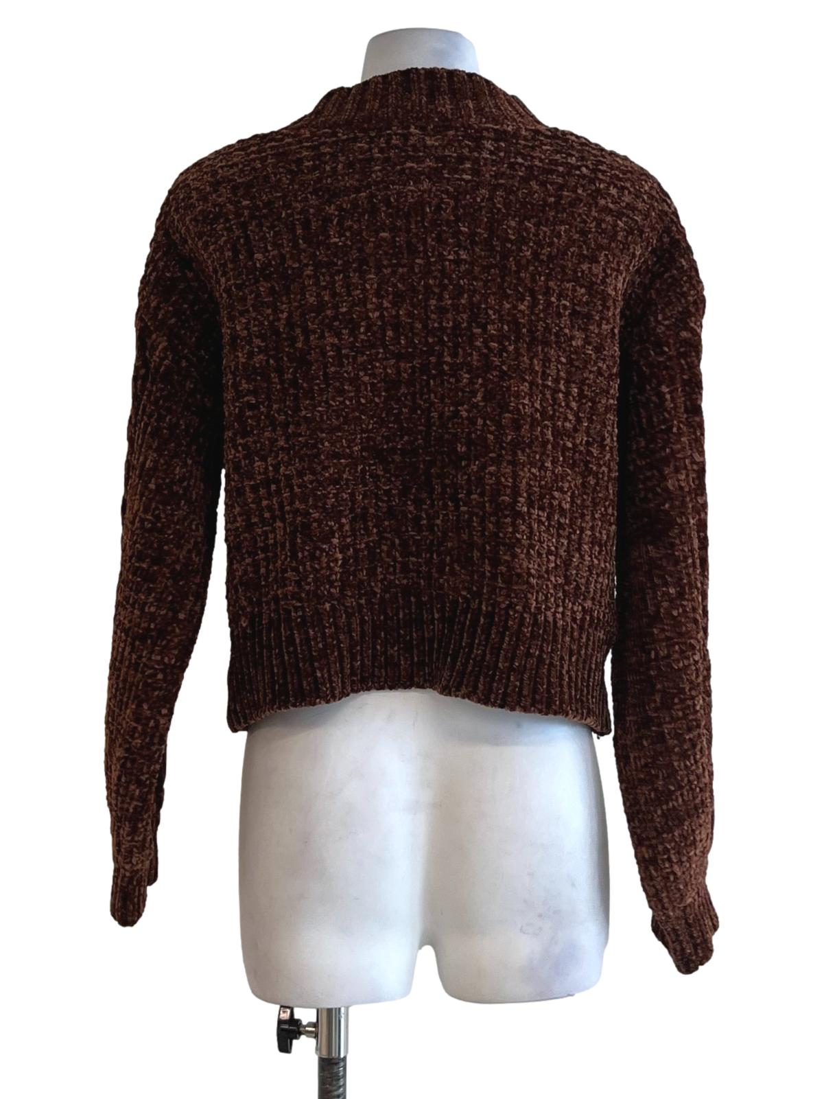 Brown V-Neckline Cardigan