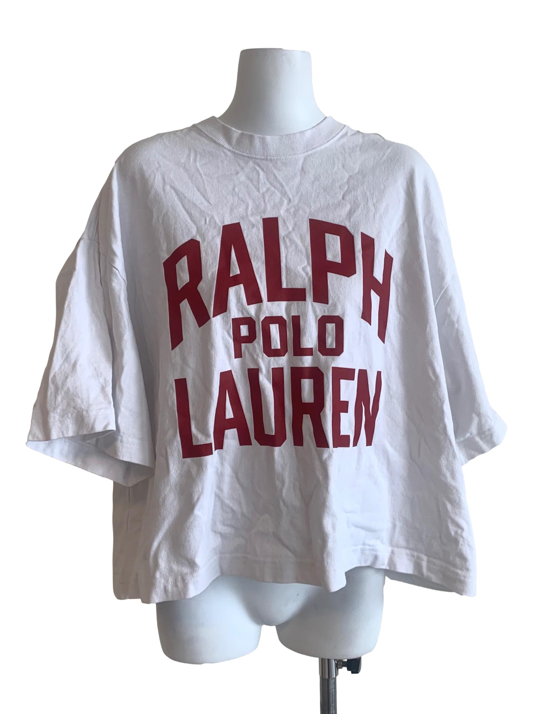 White Text Pattern Top