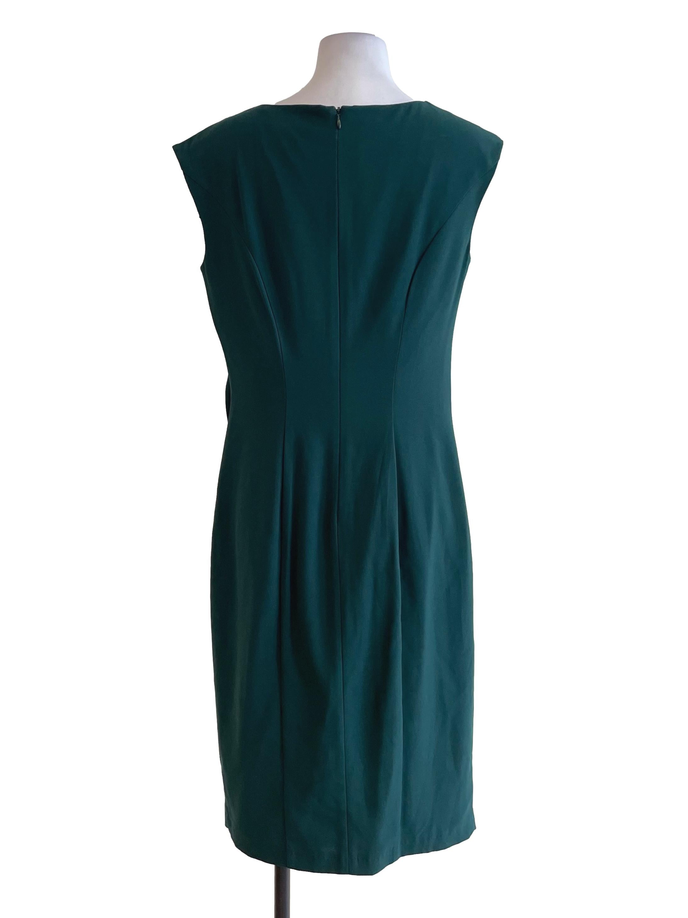 Cool Green Creased Slip Dress