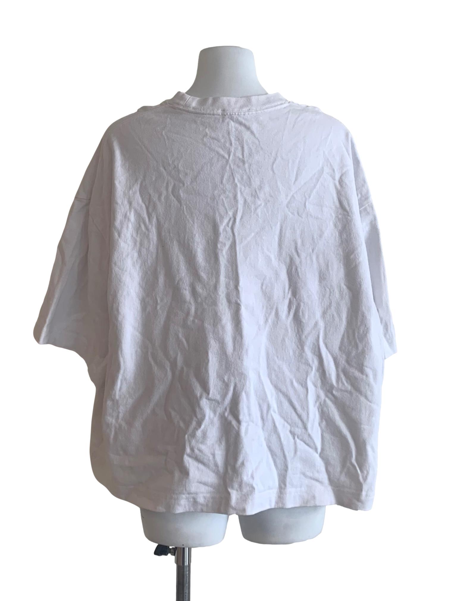 White Text Pattern Top