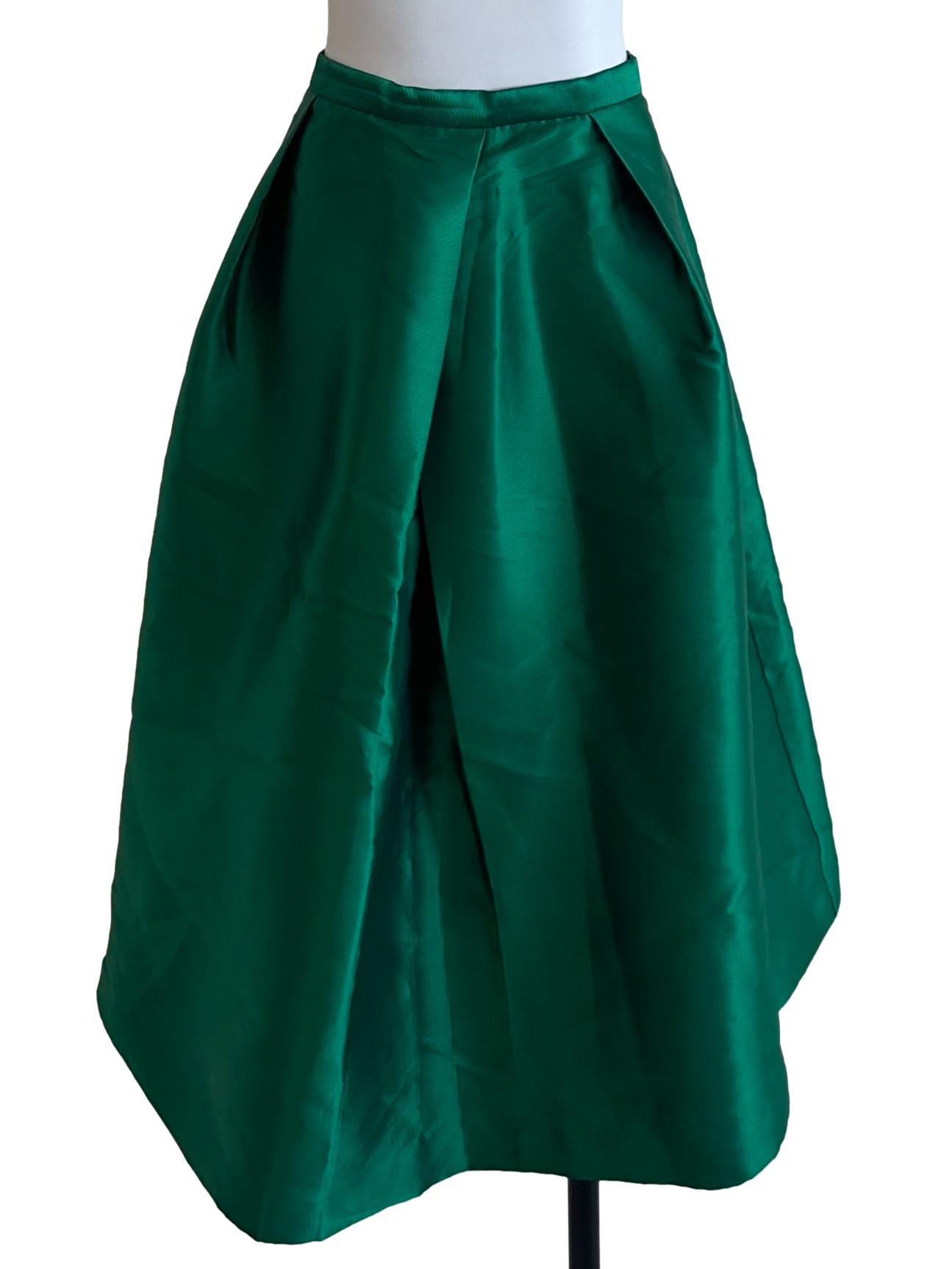 Fern Green Puffy Skirt