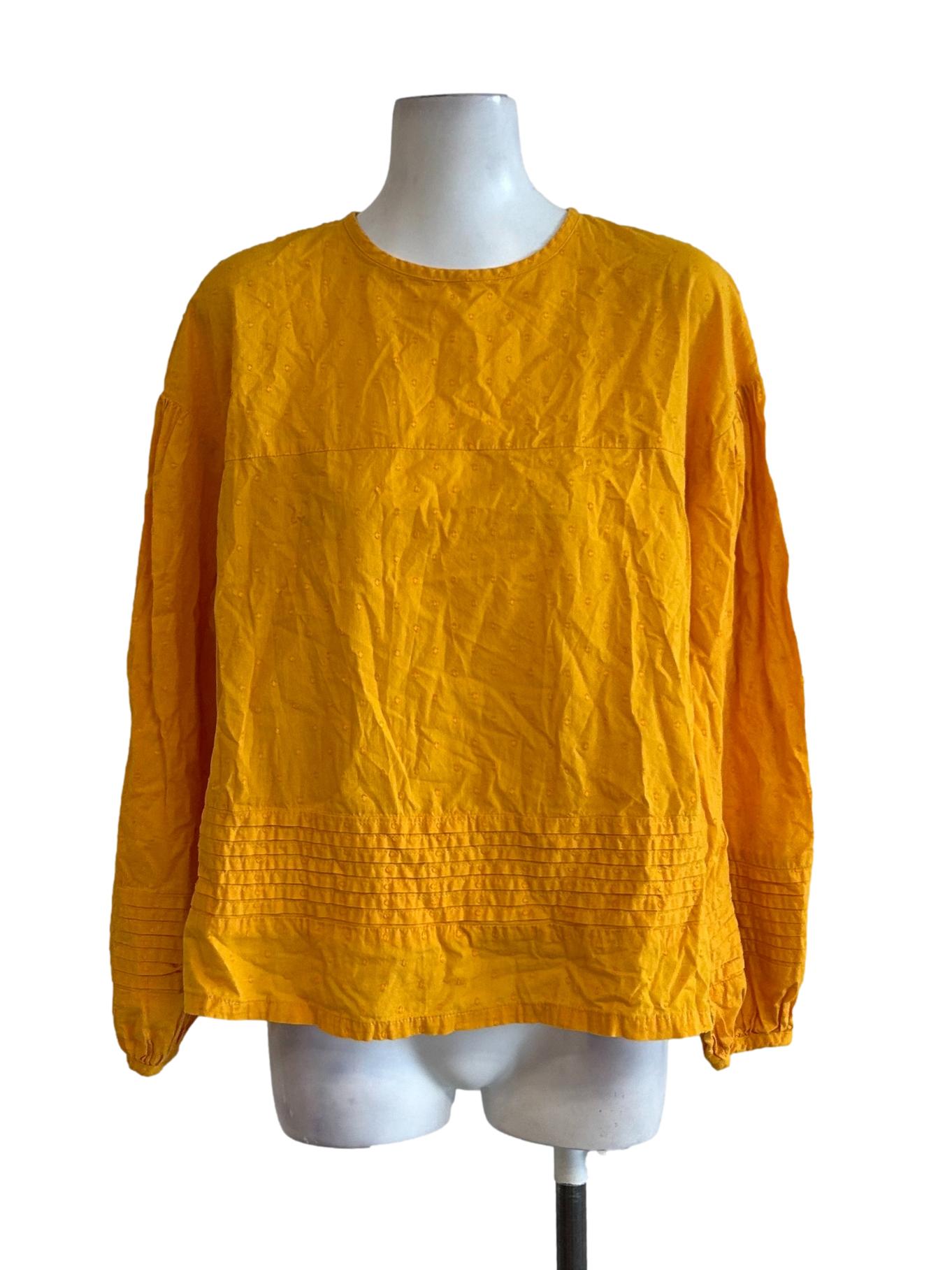 Strasbourg Blouse - Cotton Summer Blouse Fenugreek Yellow CSN