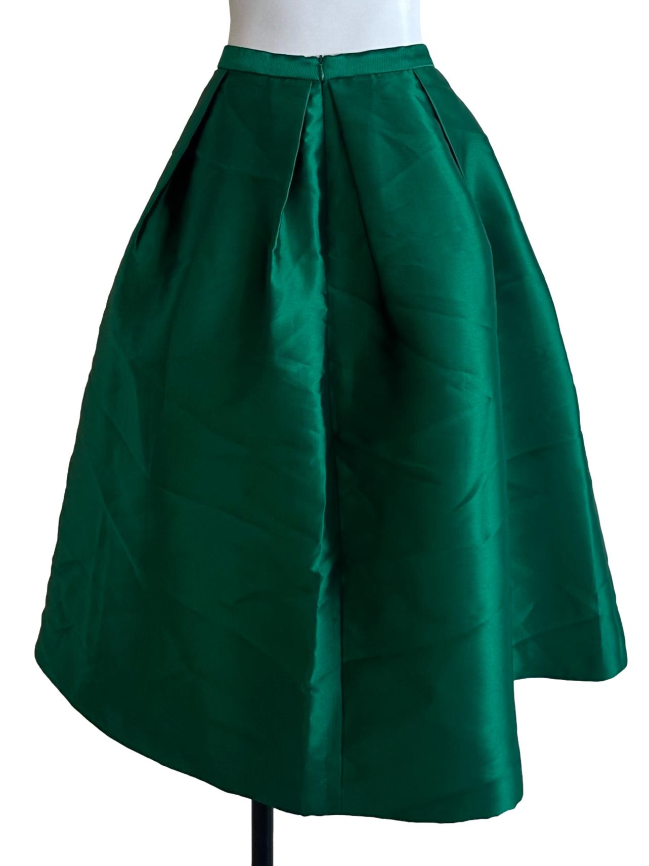 Fern Green Puffy Skirt