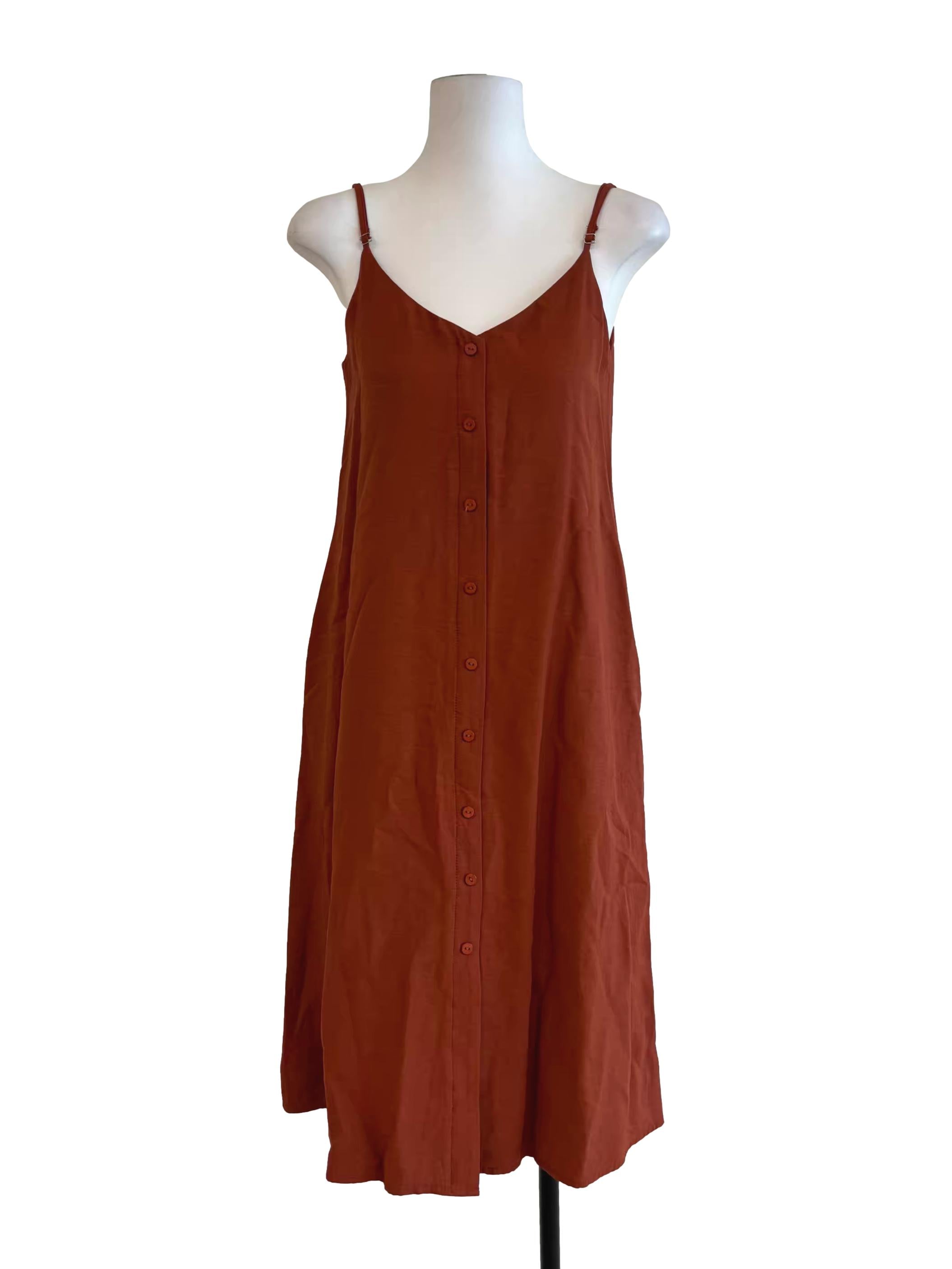 Burnt Orange Cami Dress