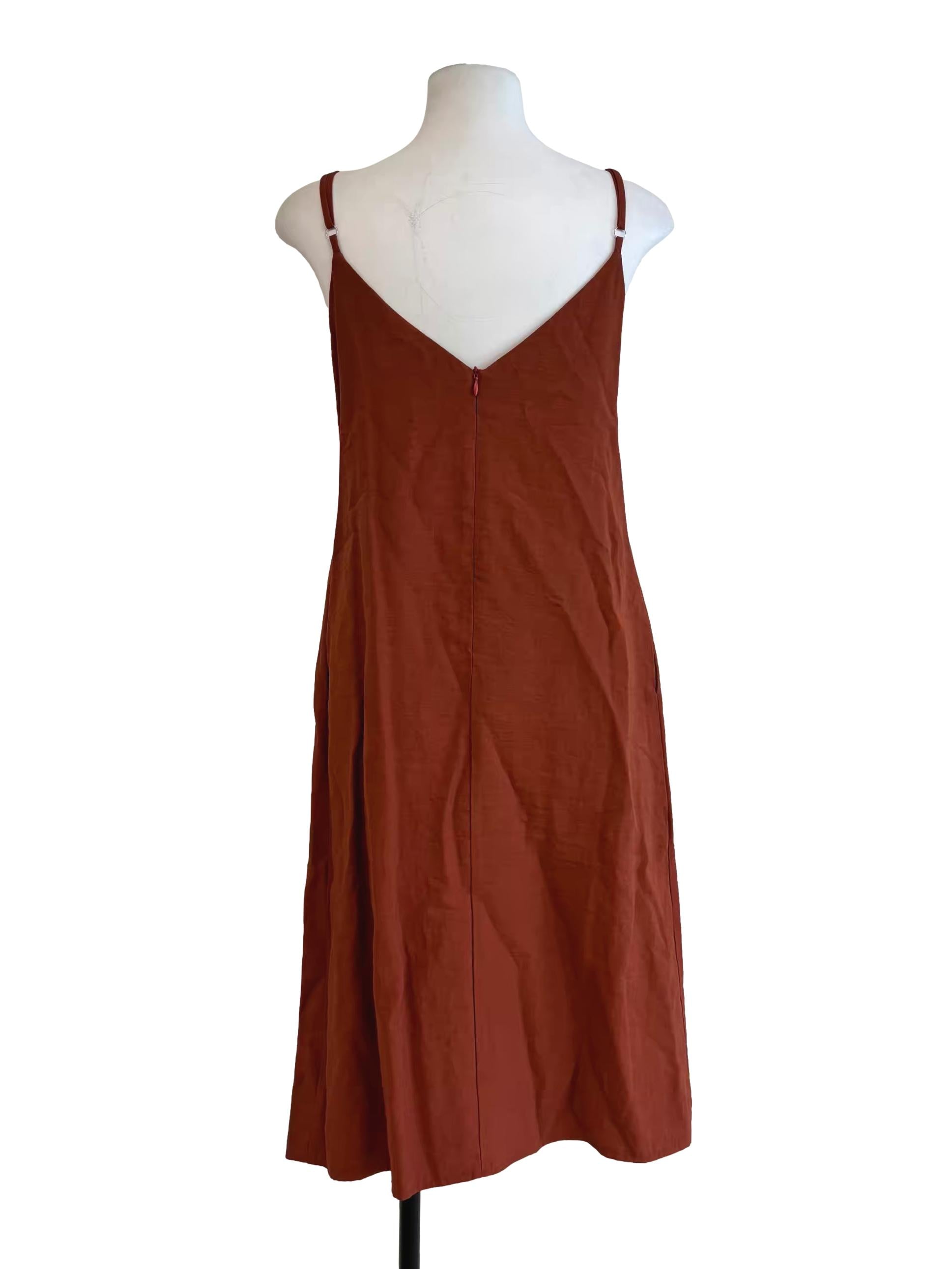 Burnt Orange Cami Dress