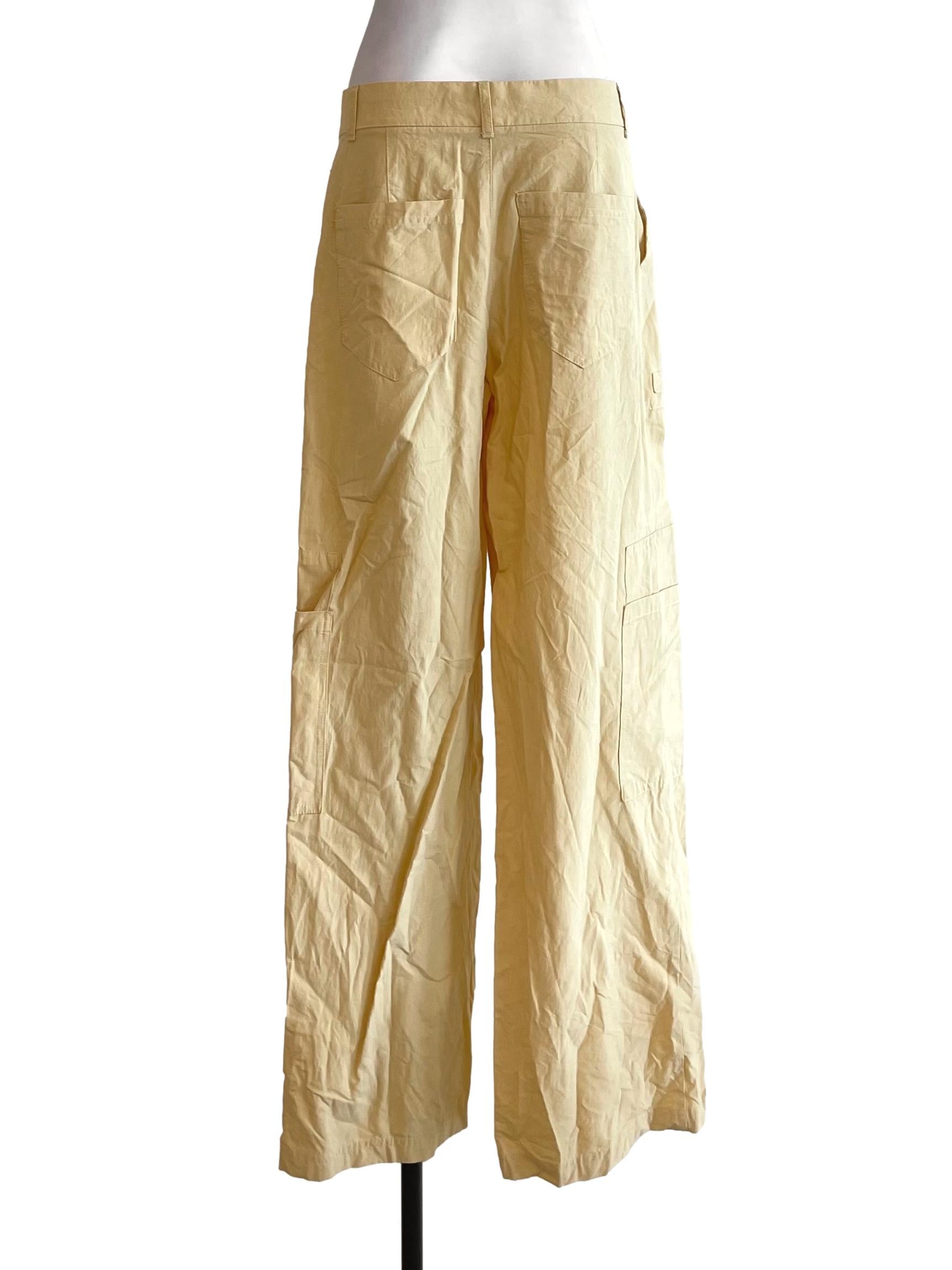 Butter Yellow Cargo Pants