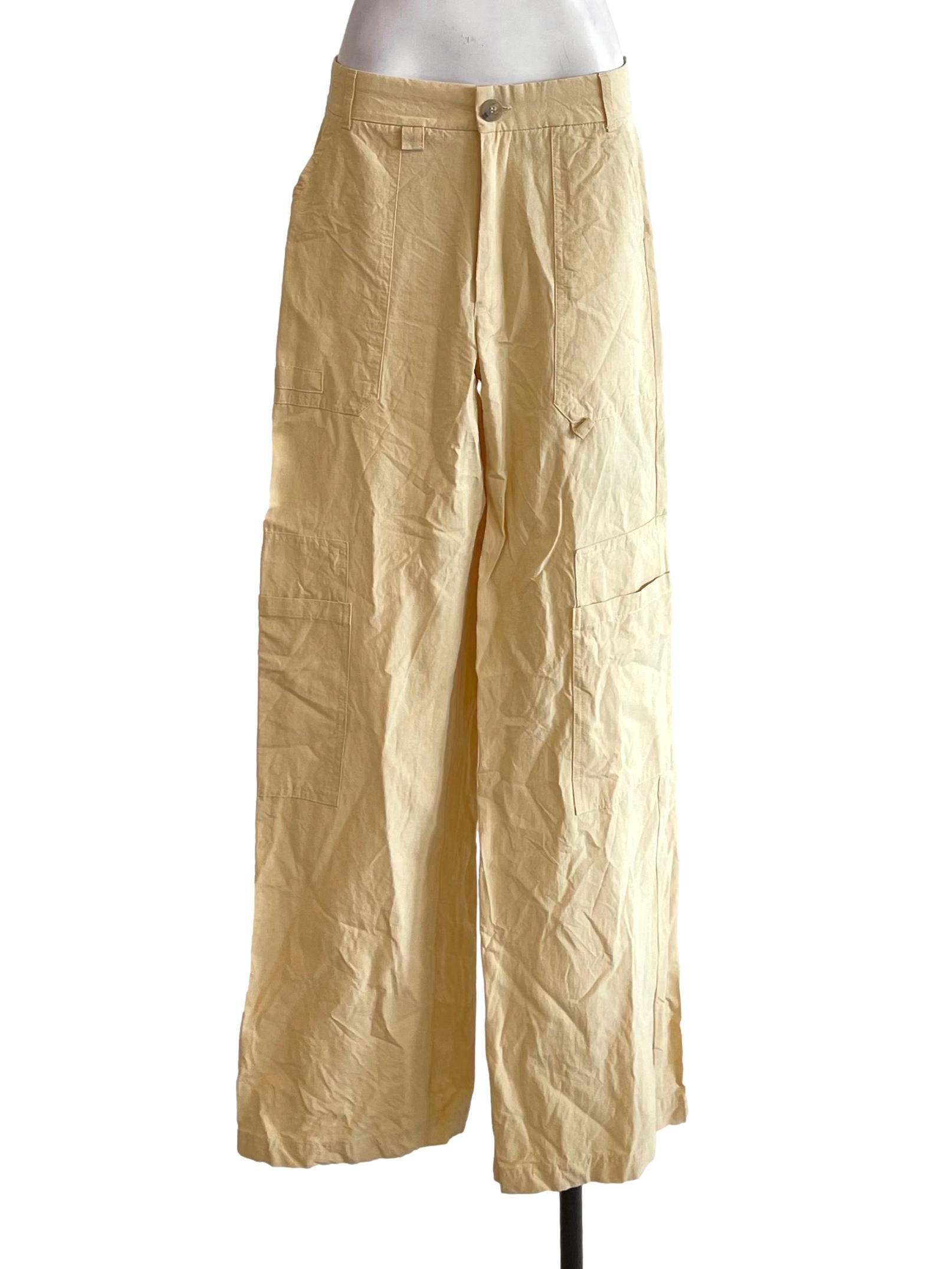 Butter Yellow Cargo Pants