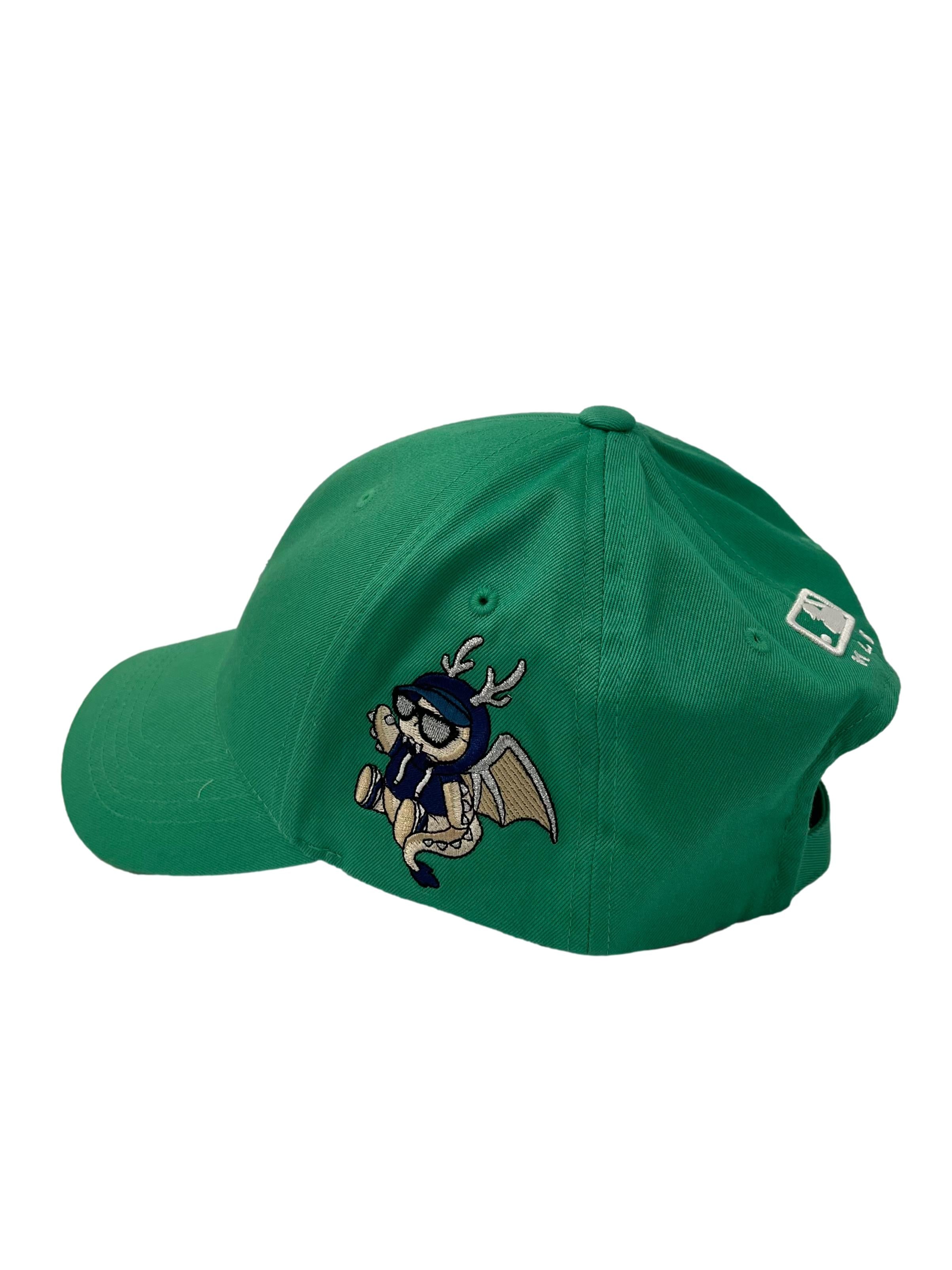 Green With Embroidery Adjustable Cap