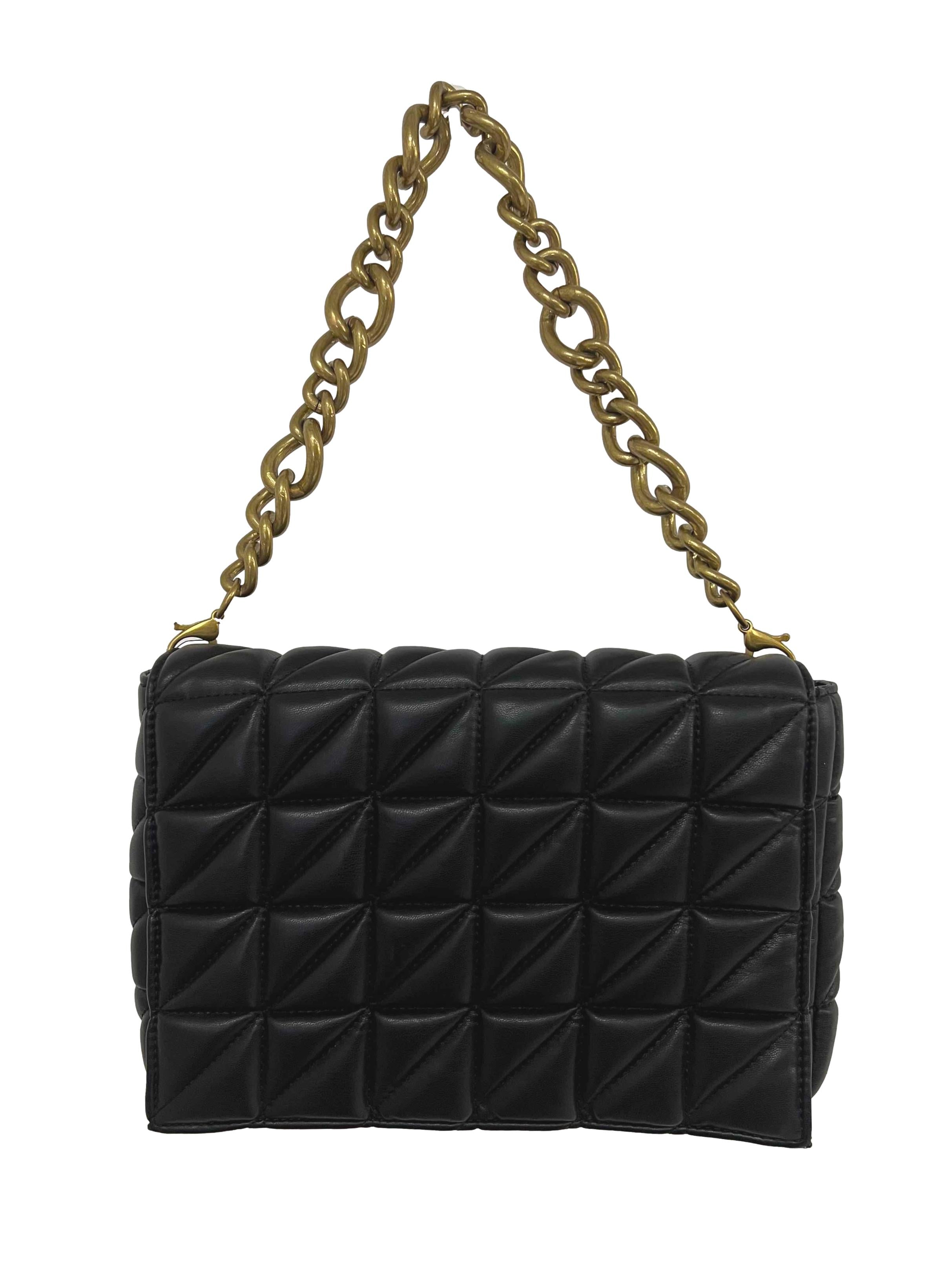Black Quilted Handbag