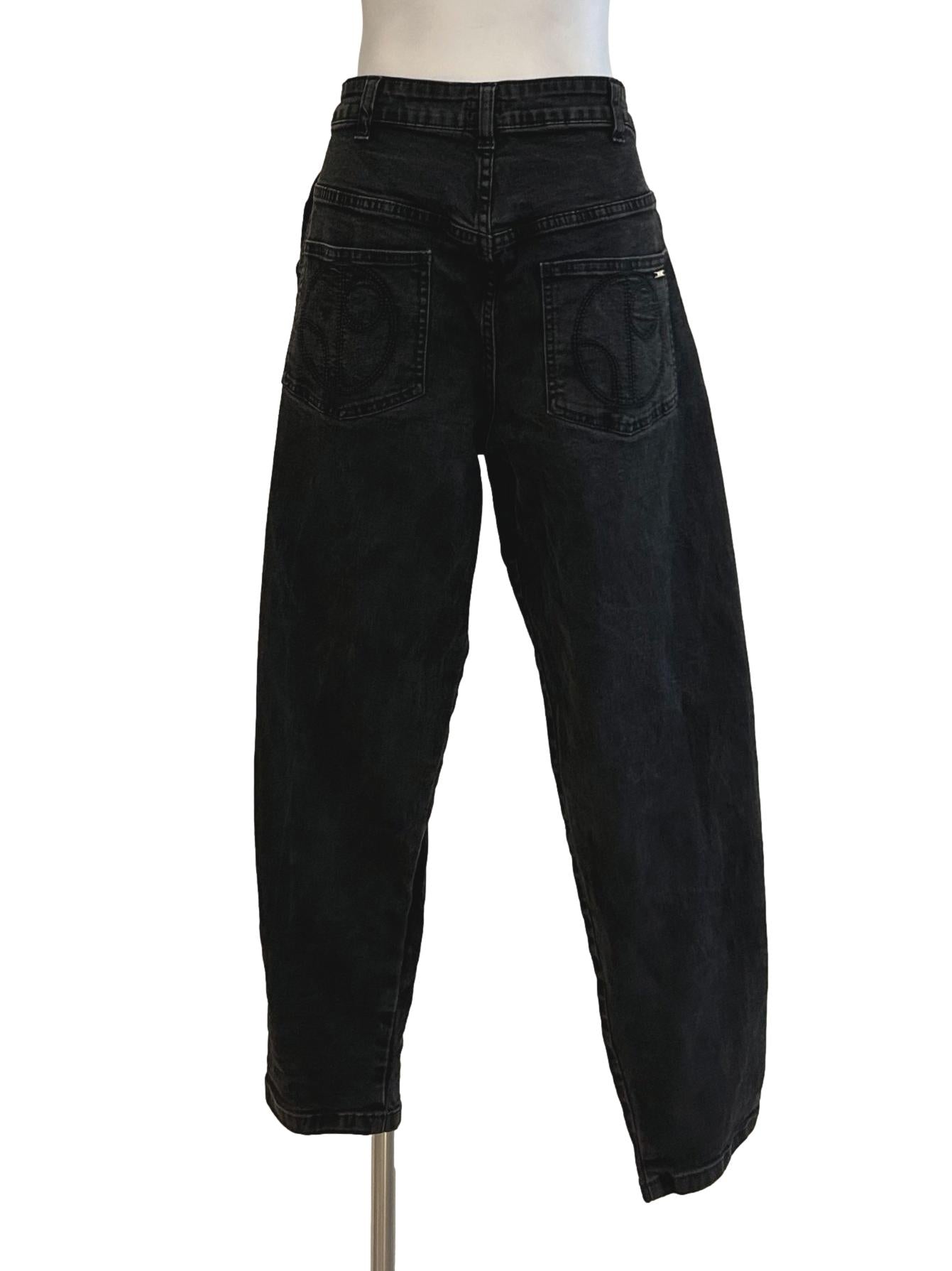 California - High Rise Sustainable Barrel Jeans - Celeste CSN