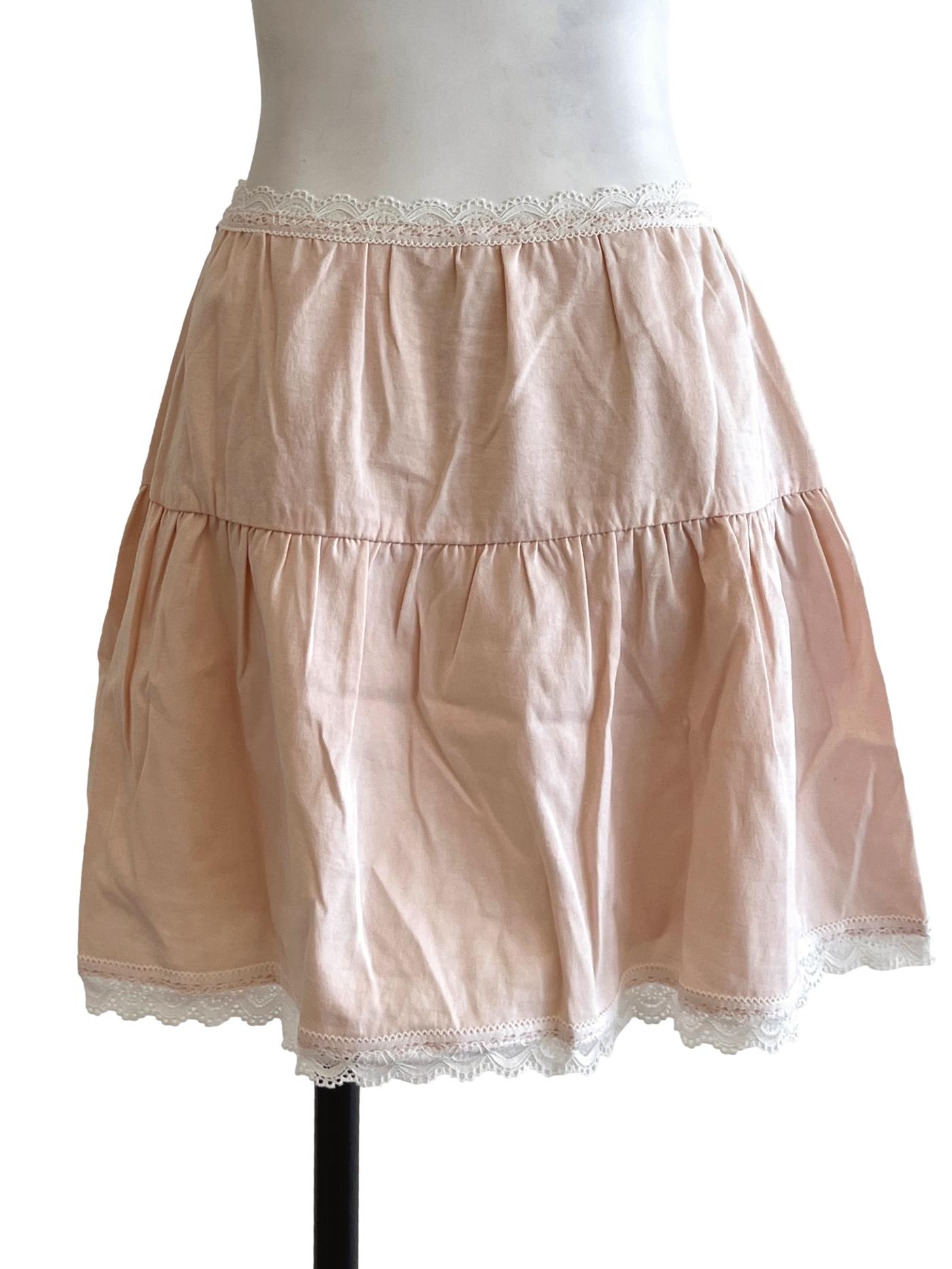 Coconut White A-Line Skirt