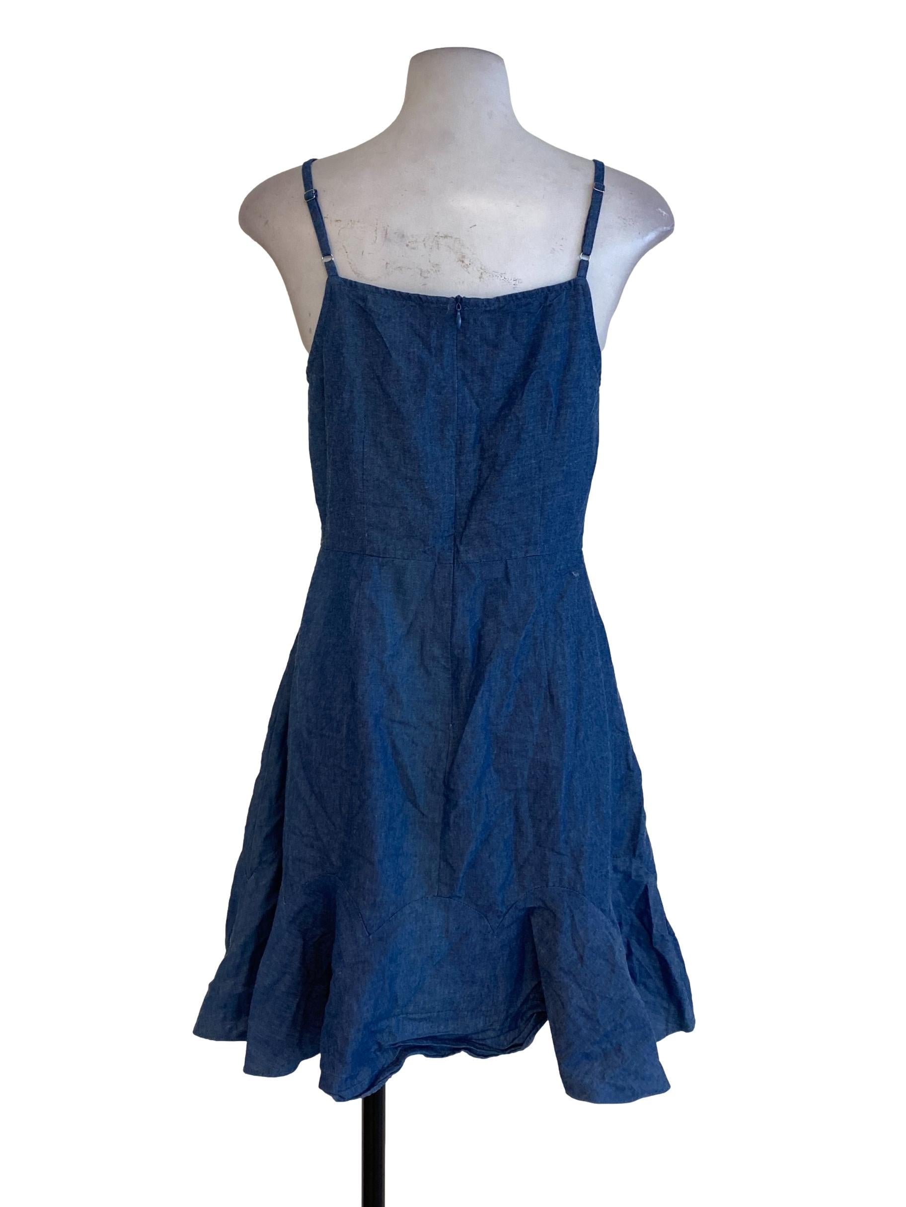 Blue Denim Empire Dress