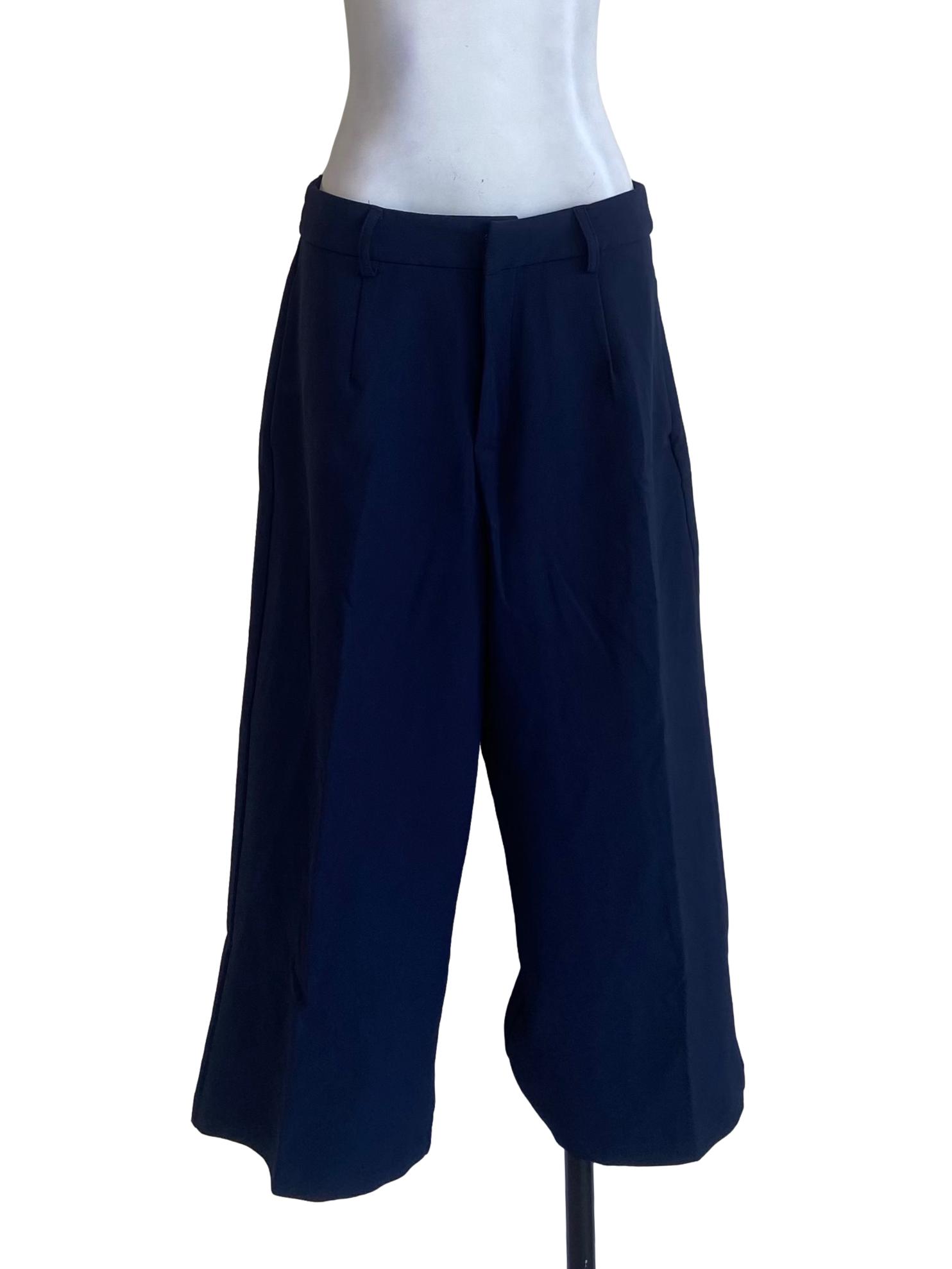 Navy Blue Twill Formal Pants