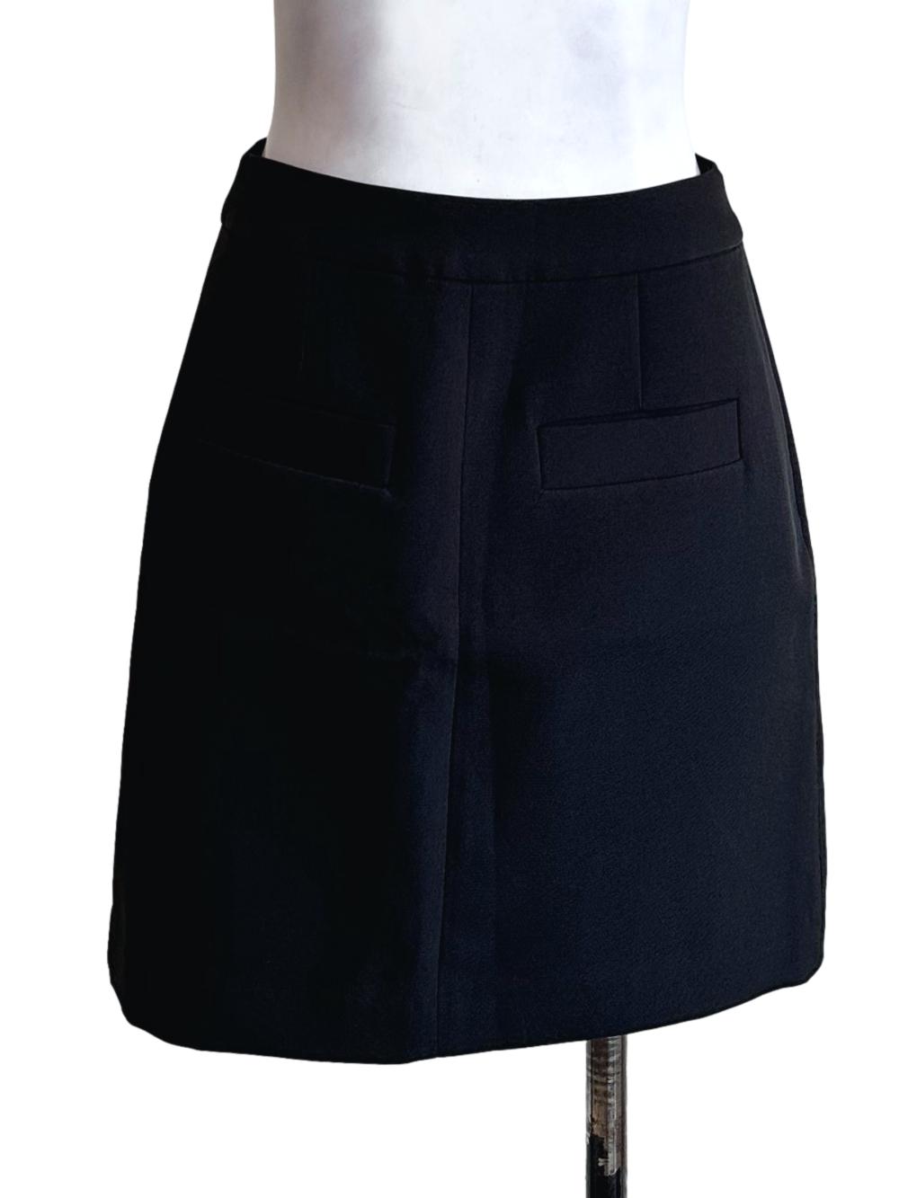 Black Long Slit Skirts