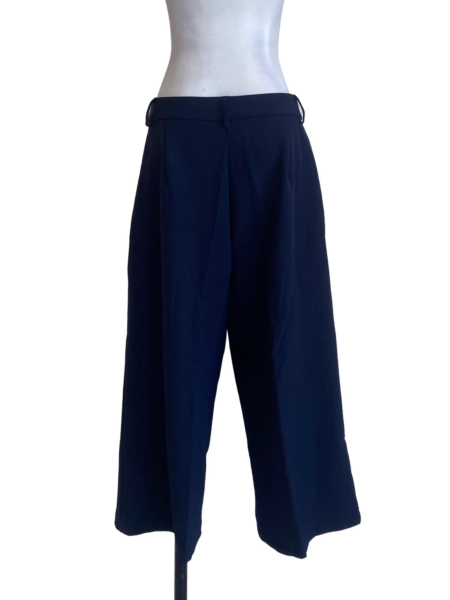Navy Blue Twill Formal Pants