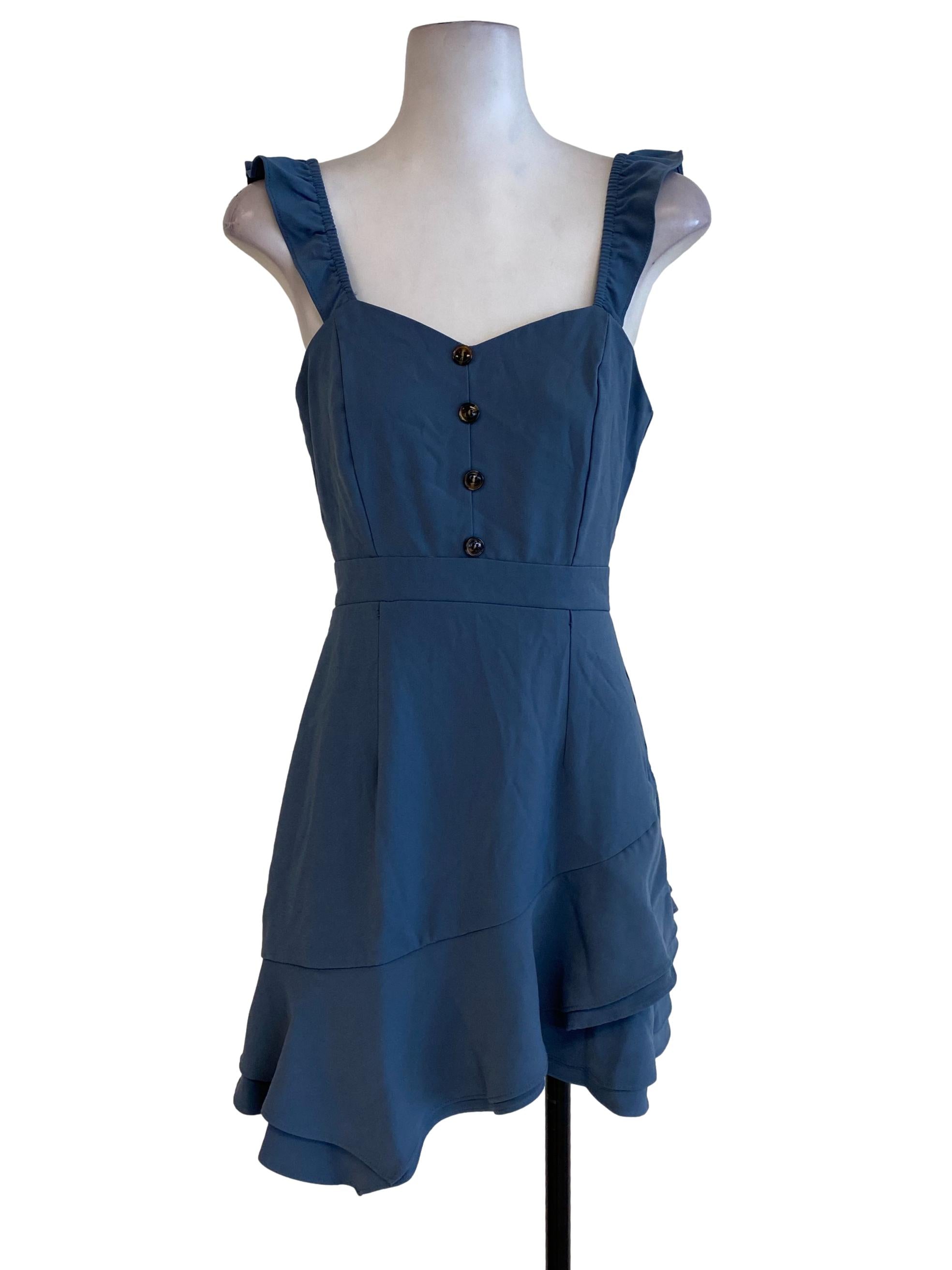 Dusty Blue Sweetheart Dress