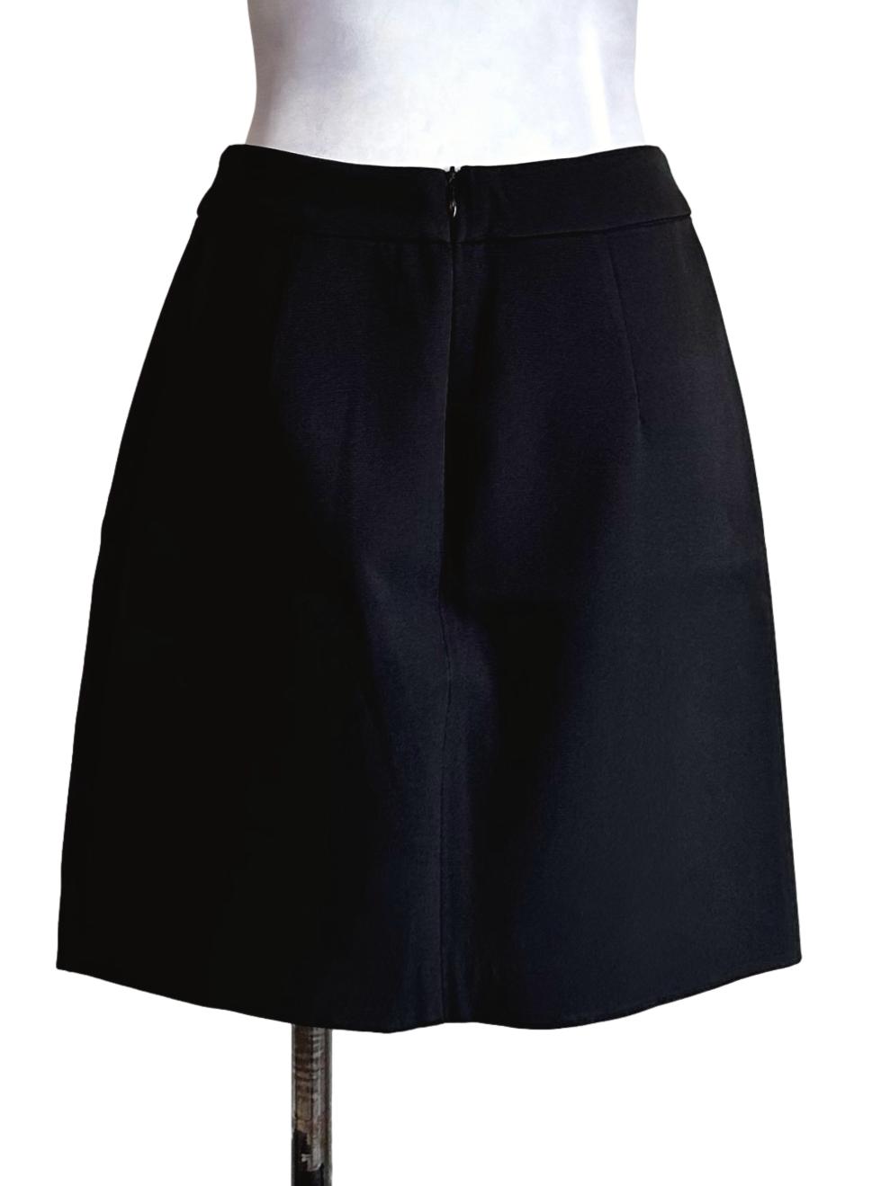 Black Long Slit Skirts
