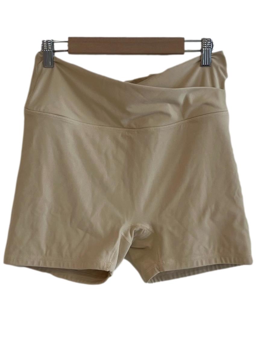 Buttermilk Yellow High-Waisted Shorts