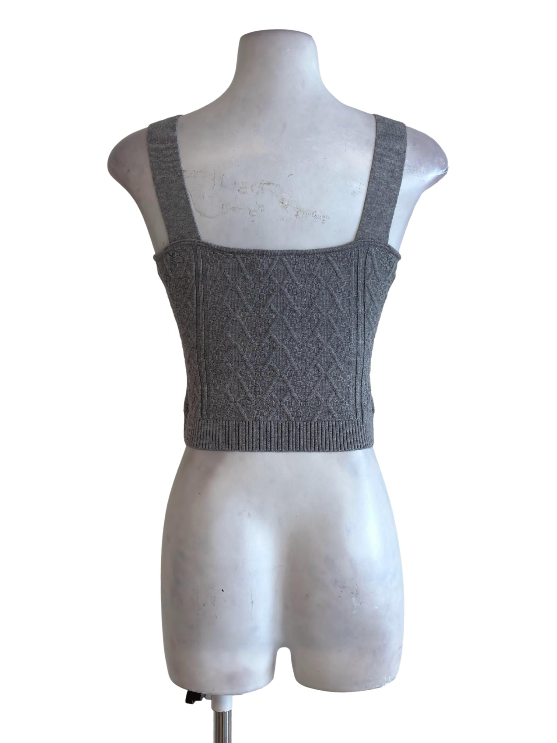 Grey Knit Tank Top TCL