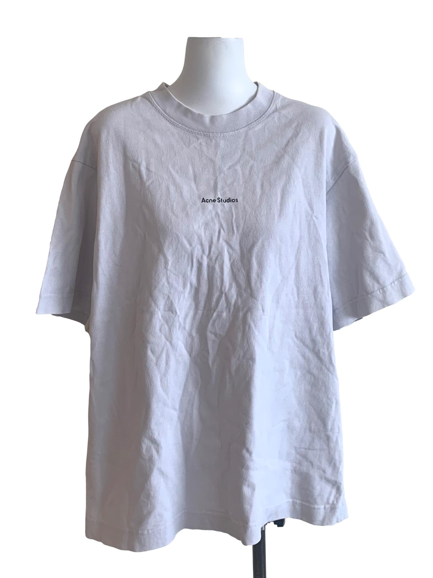 Powder White Round Neck Top