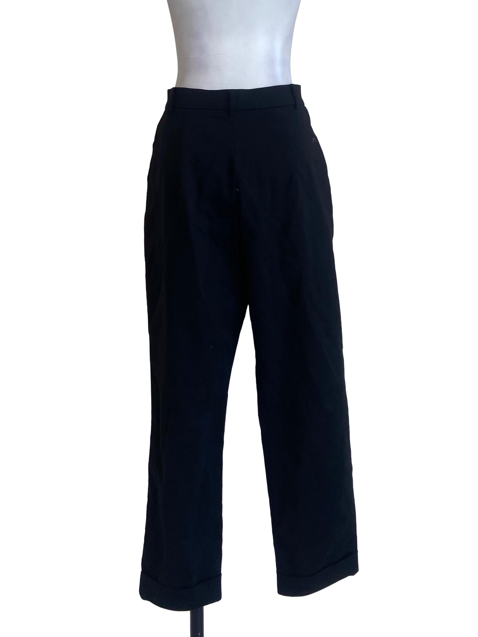 Black Twill Pegged Pants LB