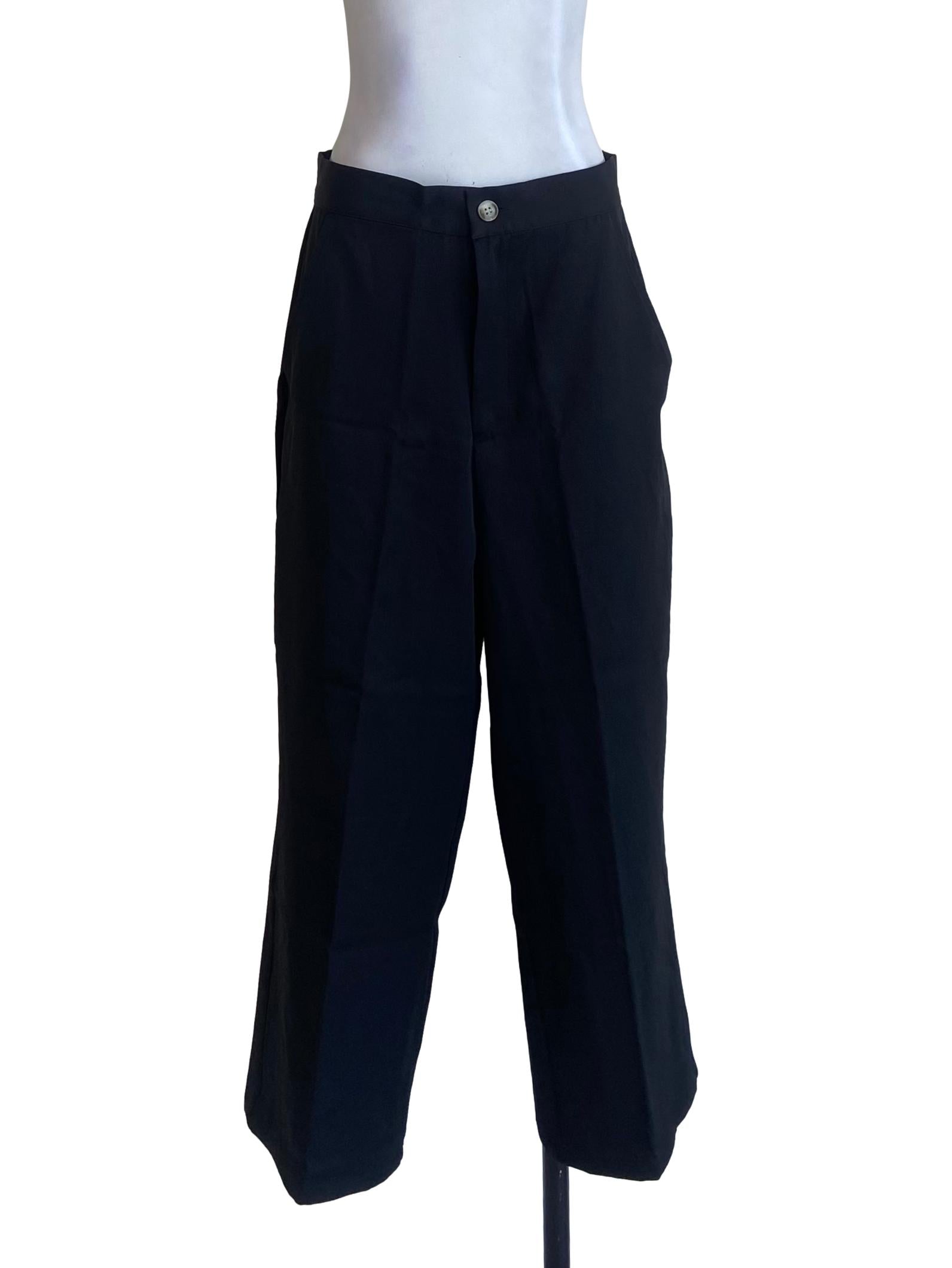 Black Twill Formal Pants