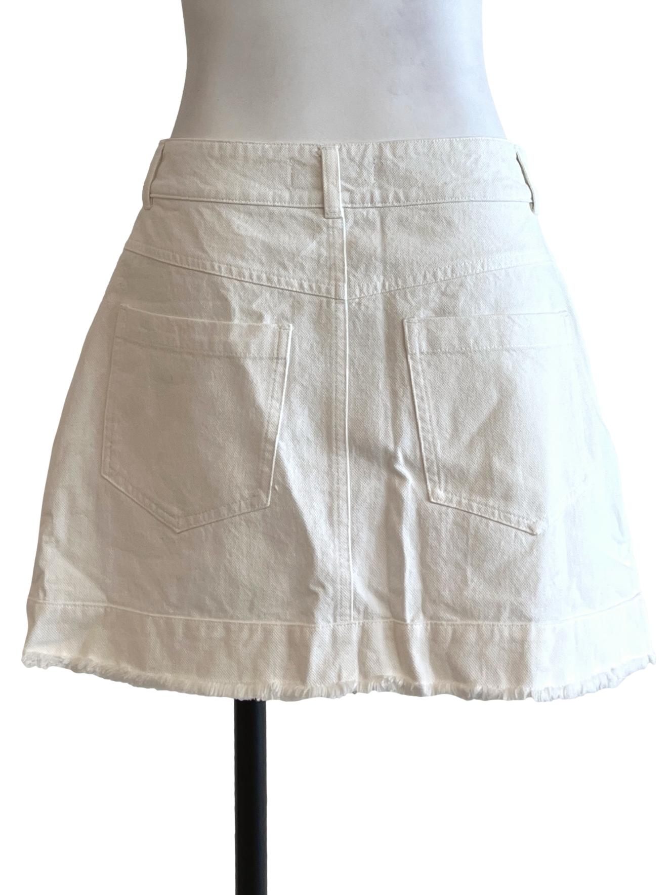 Pearl White A-Line Skirt