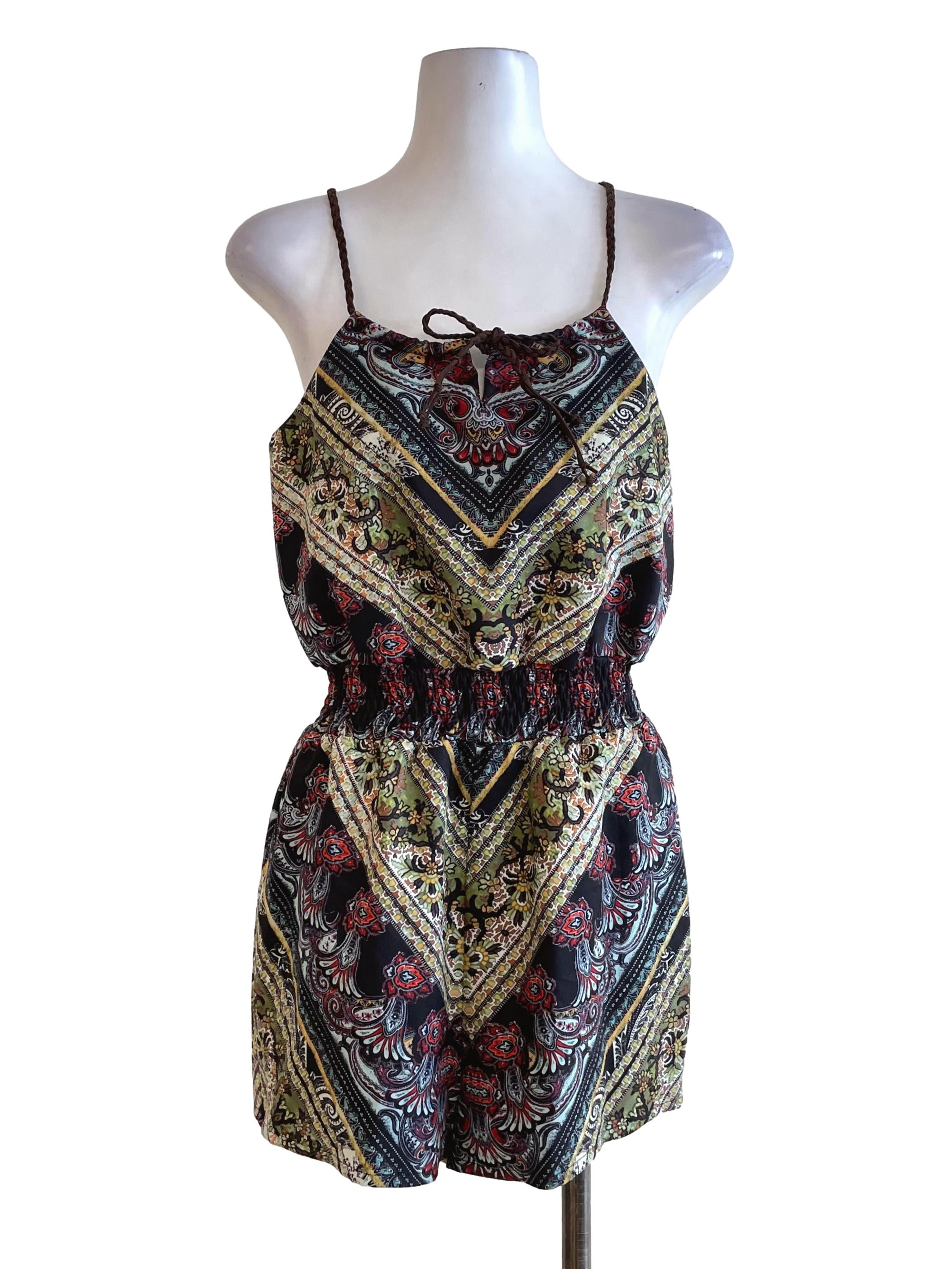 Charcoal Ethnic Romper
