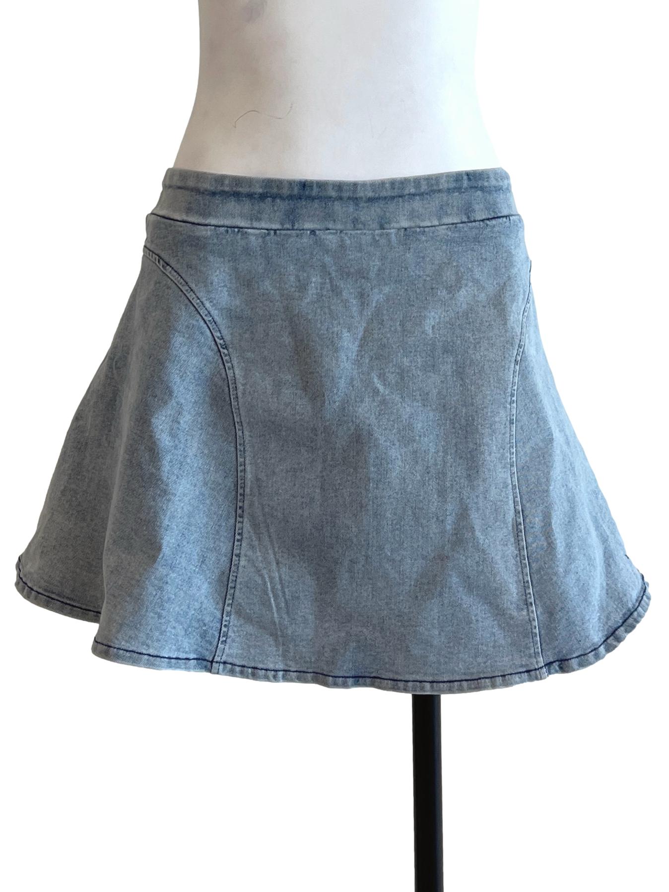 Teal Blue A-Line Skirt