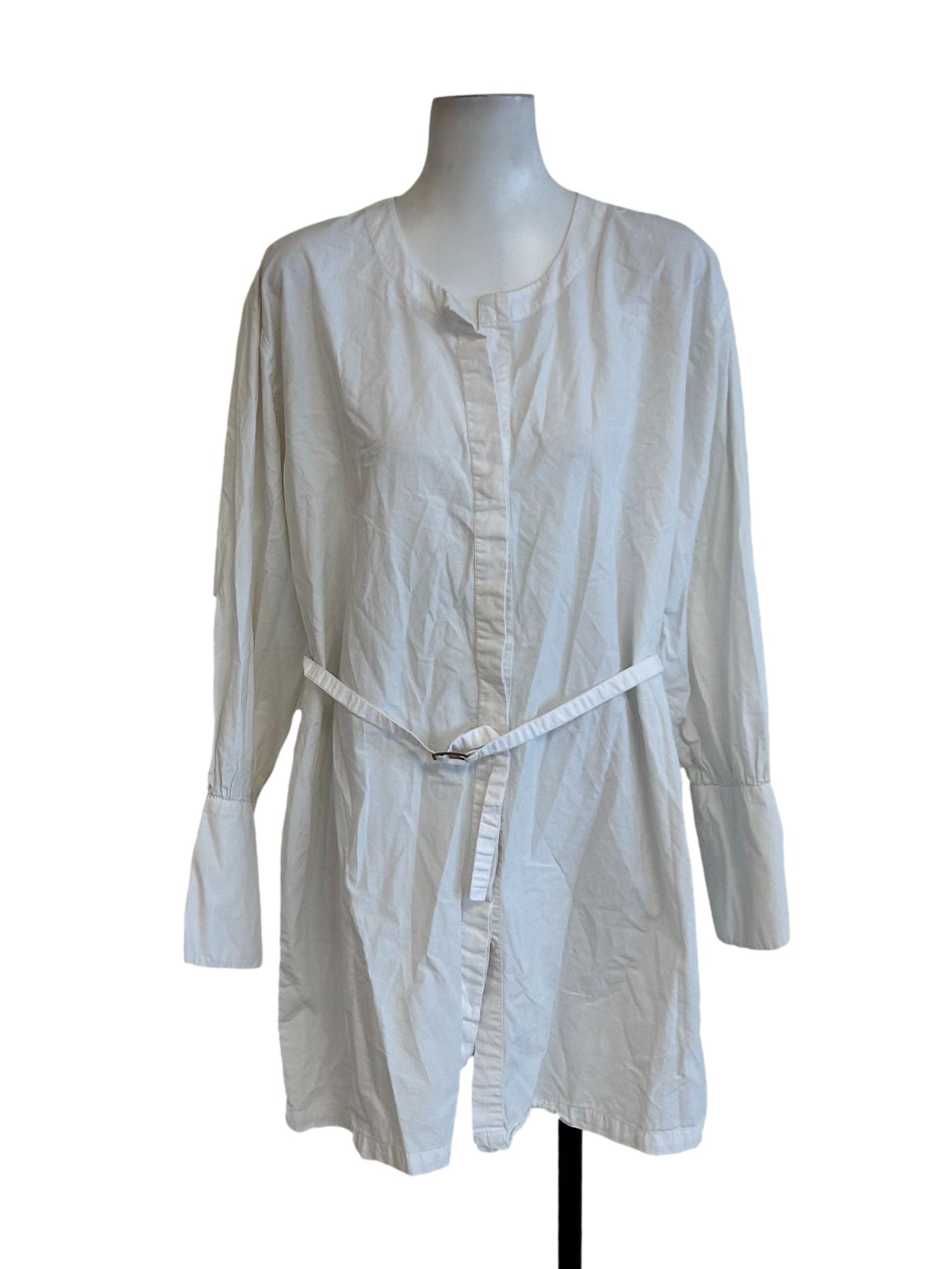 Budapest Organic Cotton Oversized Shirt In Cloud White CSN