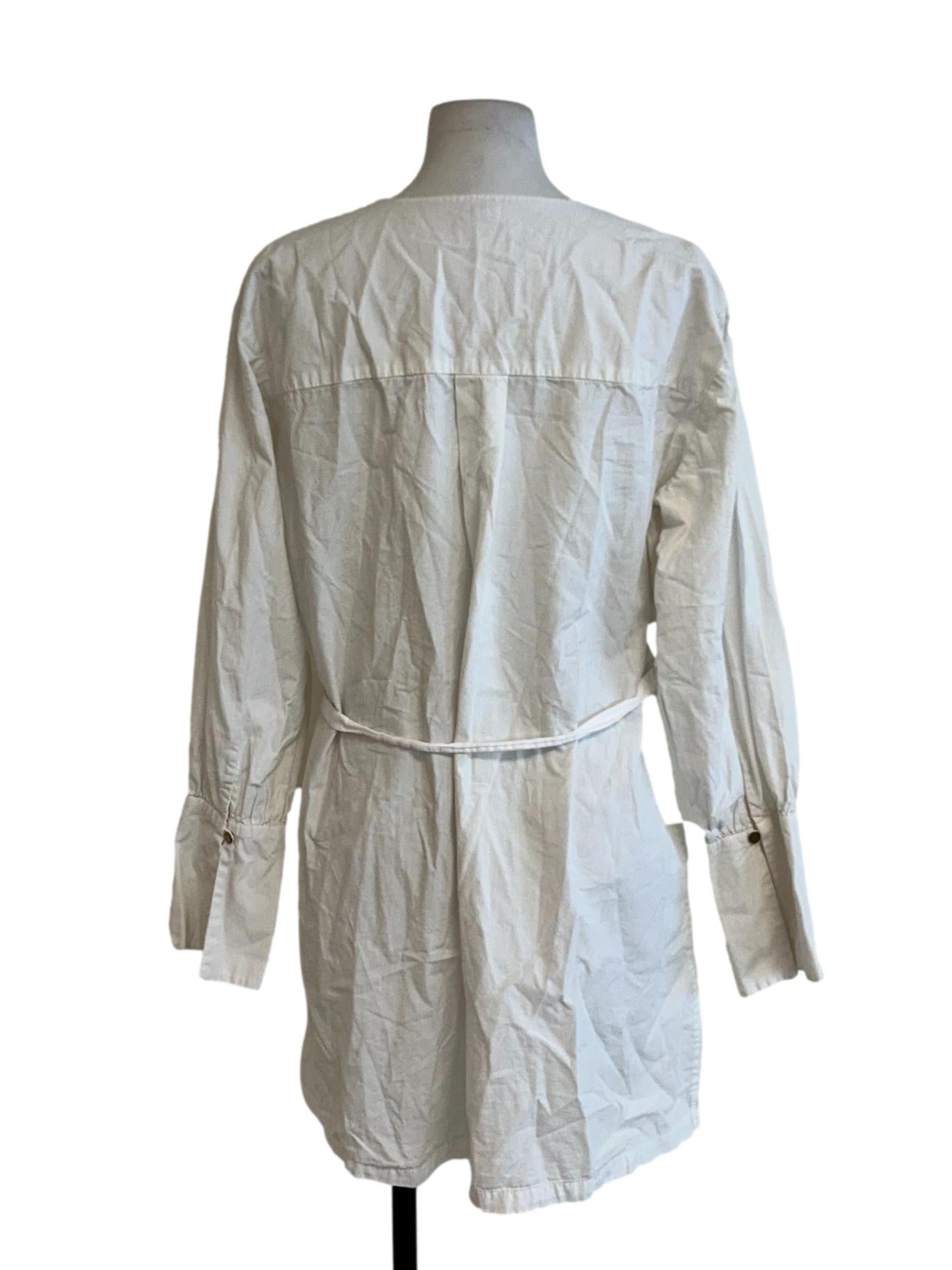 Budapest Organic Cotton Oversized Shirt In Cloud White CSN