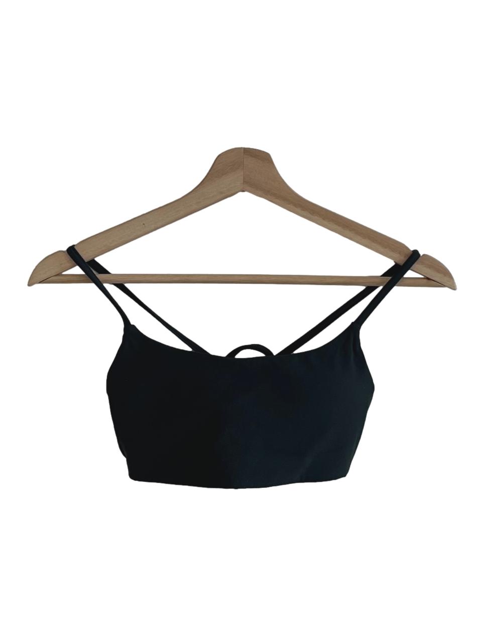 Hunter Green Spaghetti Strap Sports Bra