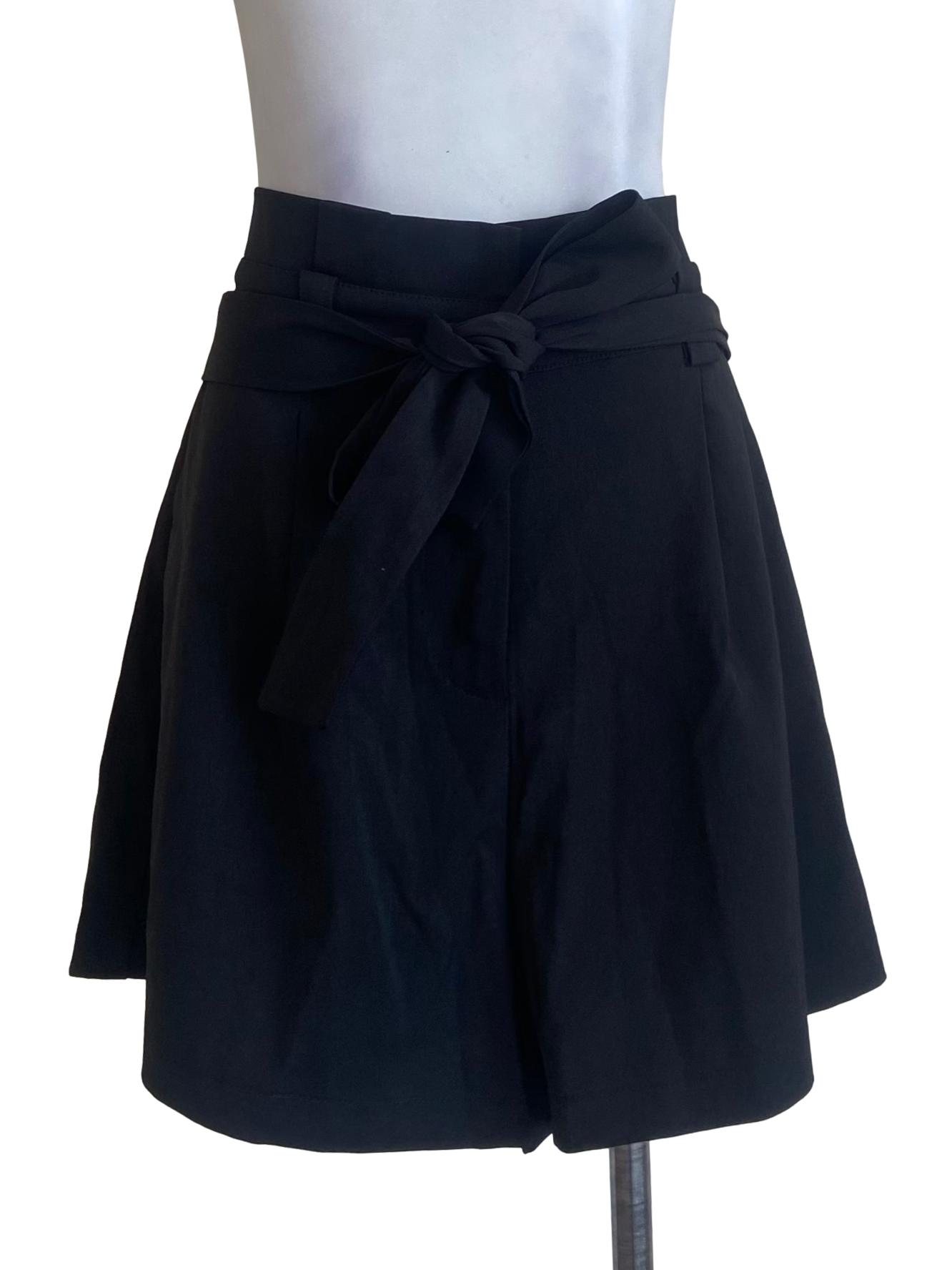 Black Twill Short Pants