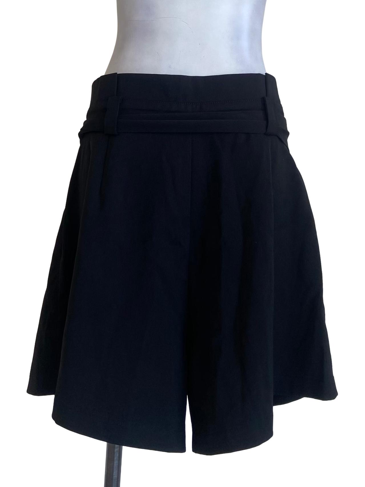 Black Twill Short Pants