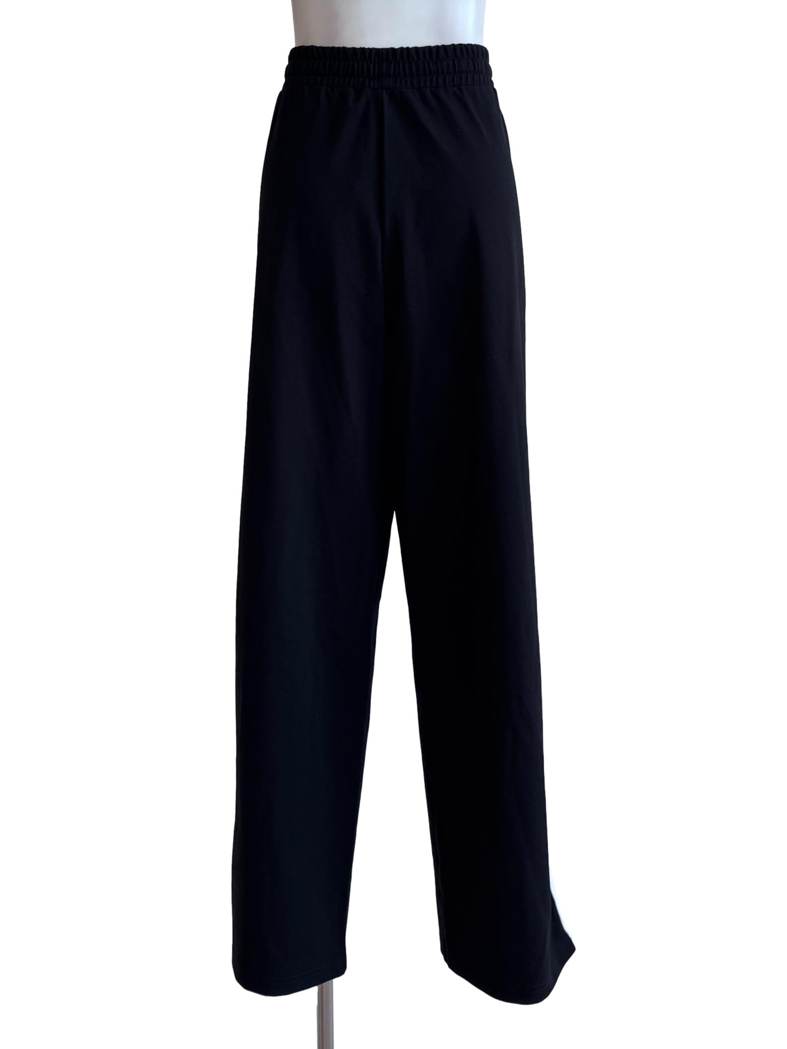 Black With White Stripe Long Pants