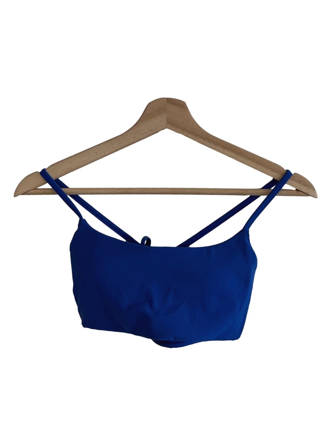 Cobalt Blue Spaghetti Strap Sports Bra
