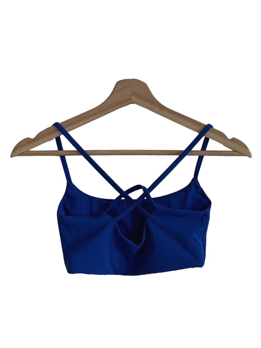 Cobalt Blue Spaghetti Strap Sports Bra