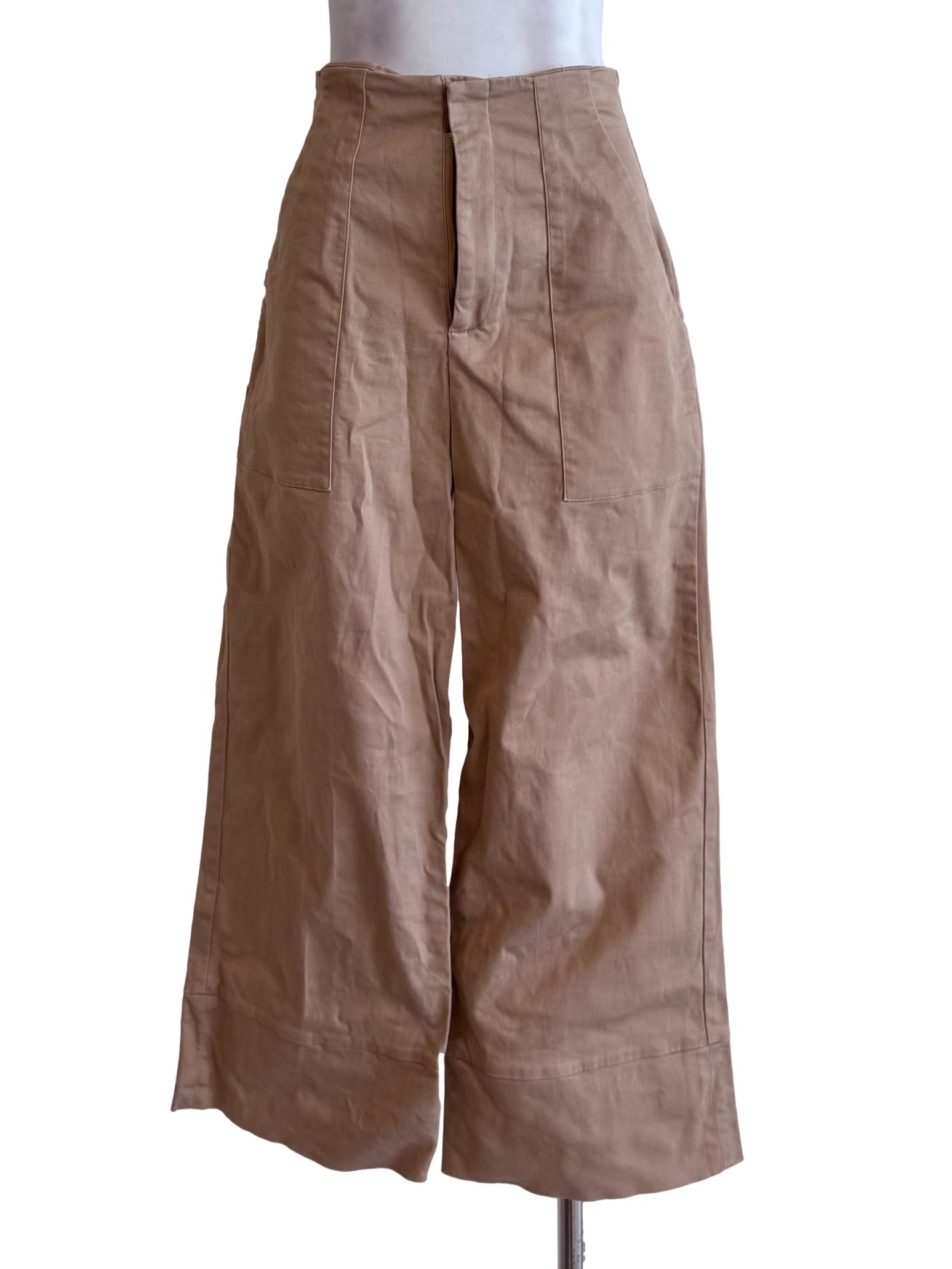 Tortilla Brown Wide Leg Long Pants LB